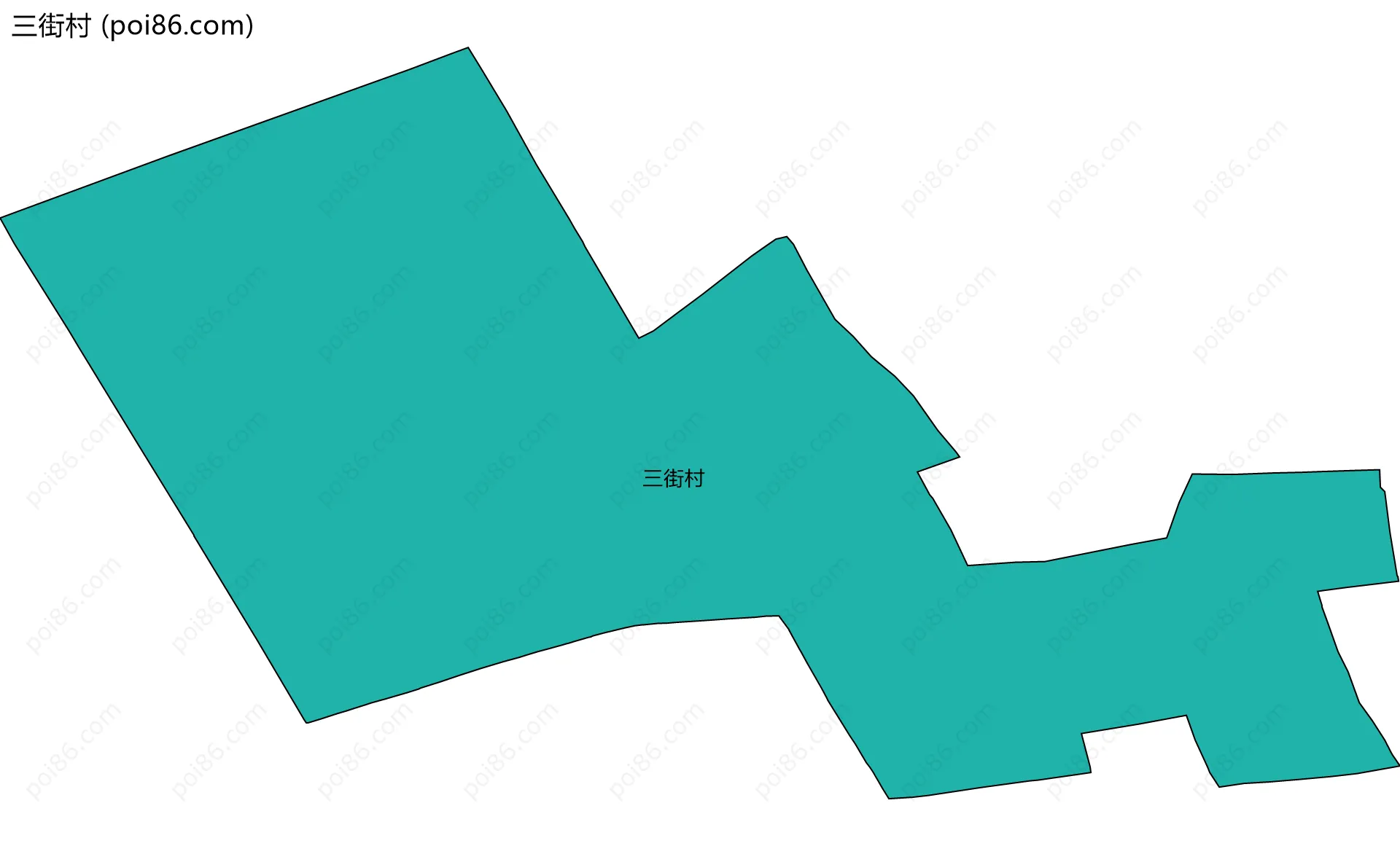 三街村边界地图