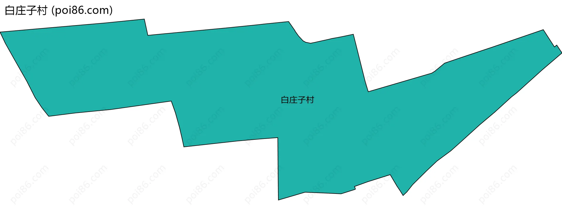 白庄子村边界地图