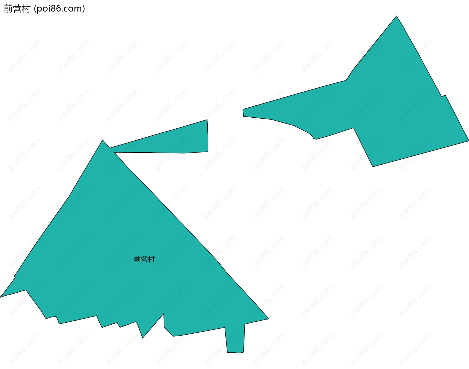 前营村边界地图