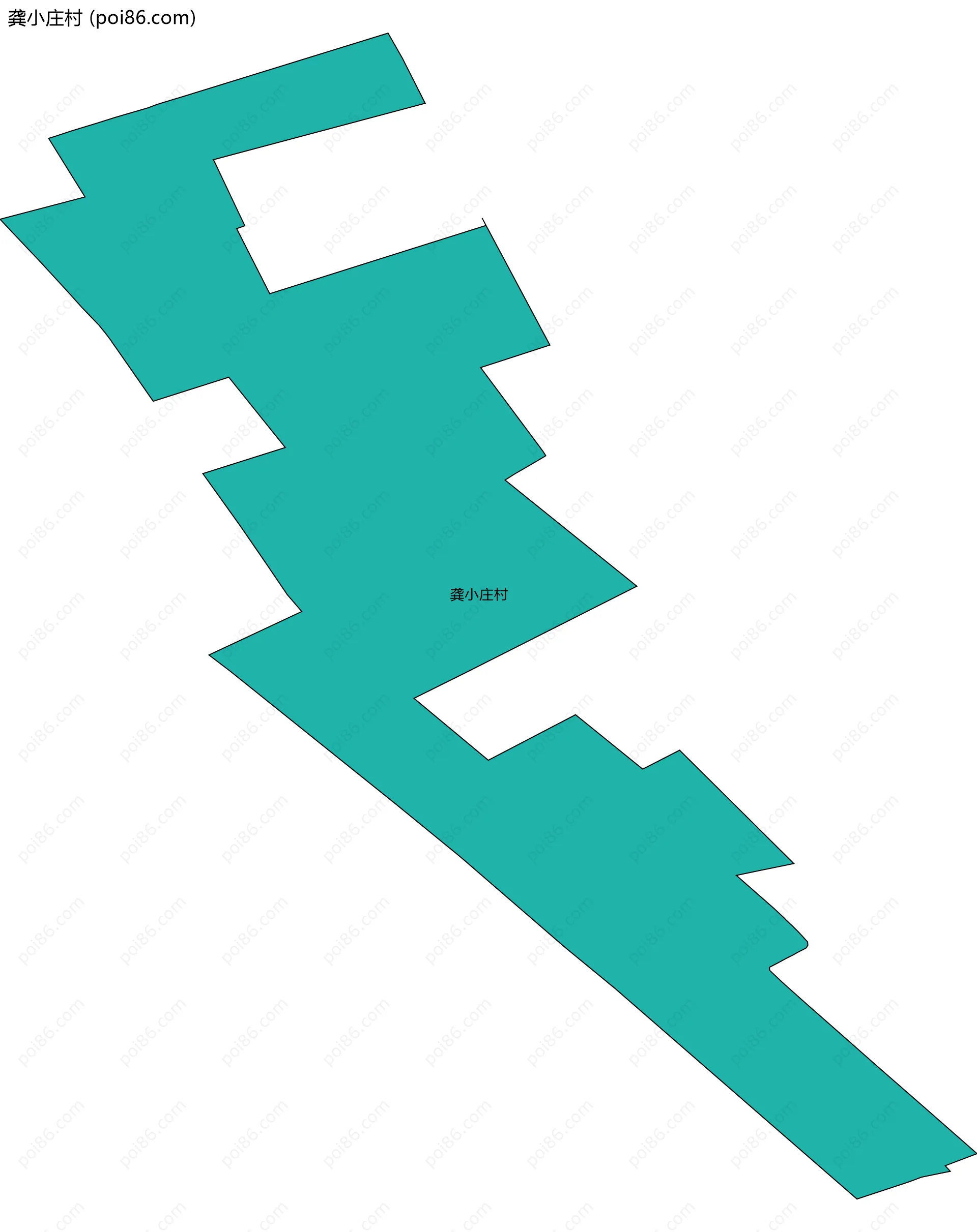 龚小庄村边界地图