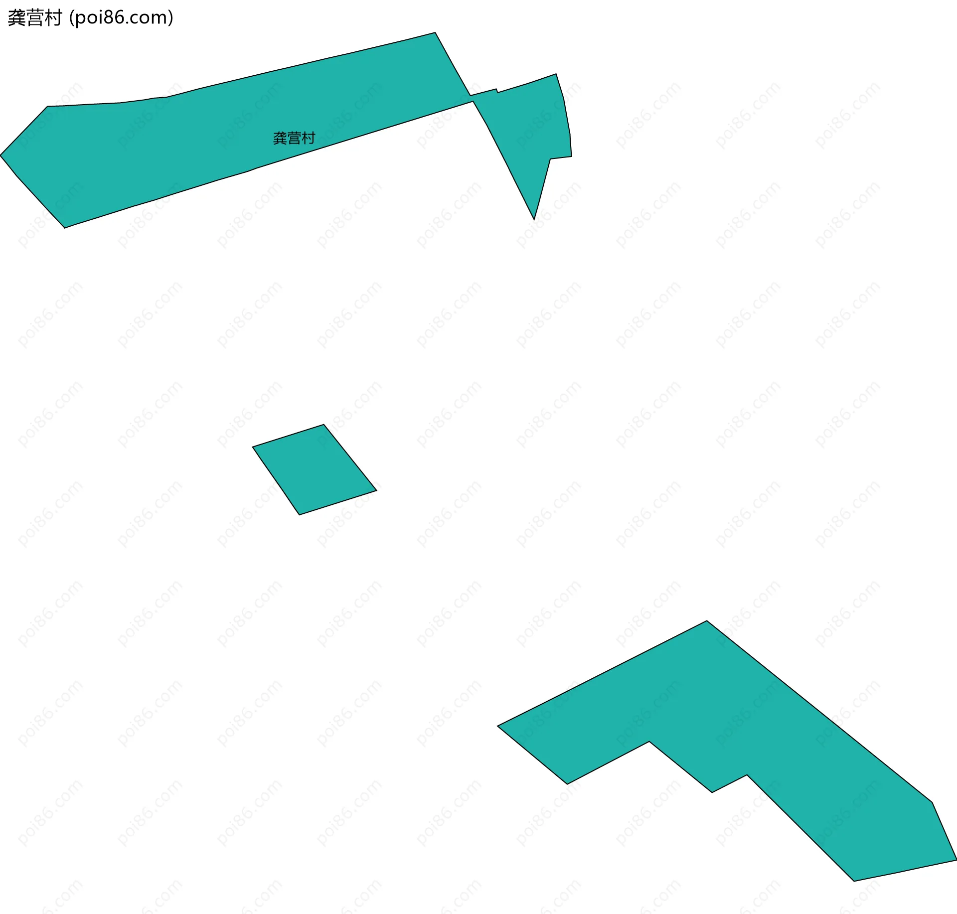 龚营村边界地图