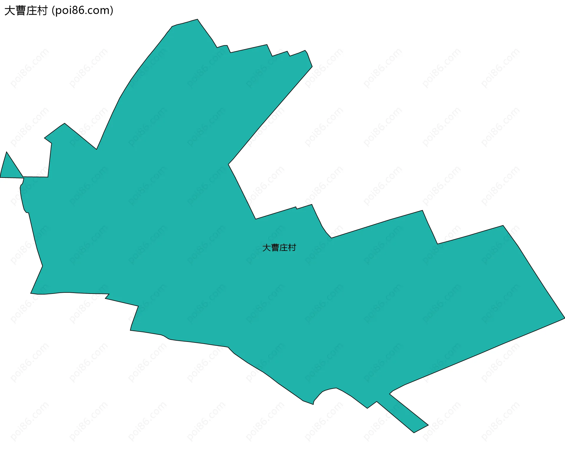 大曹庄村边界地图