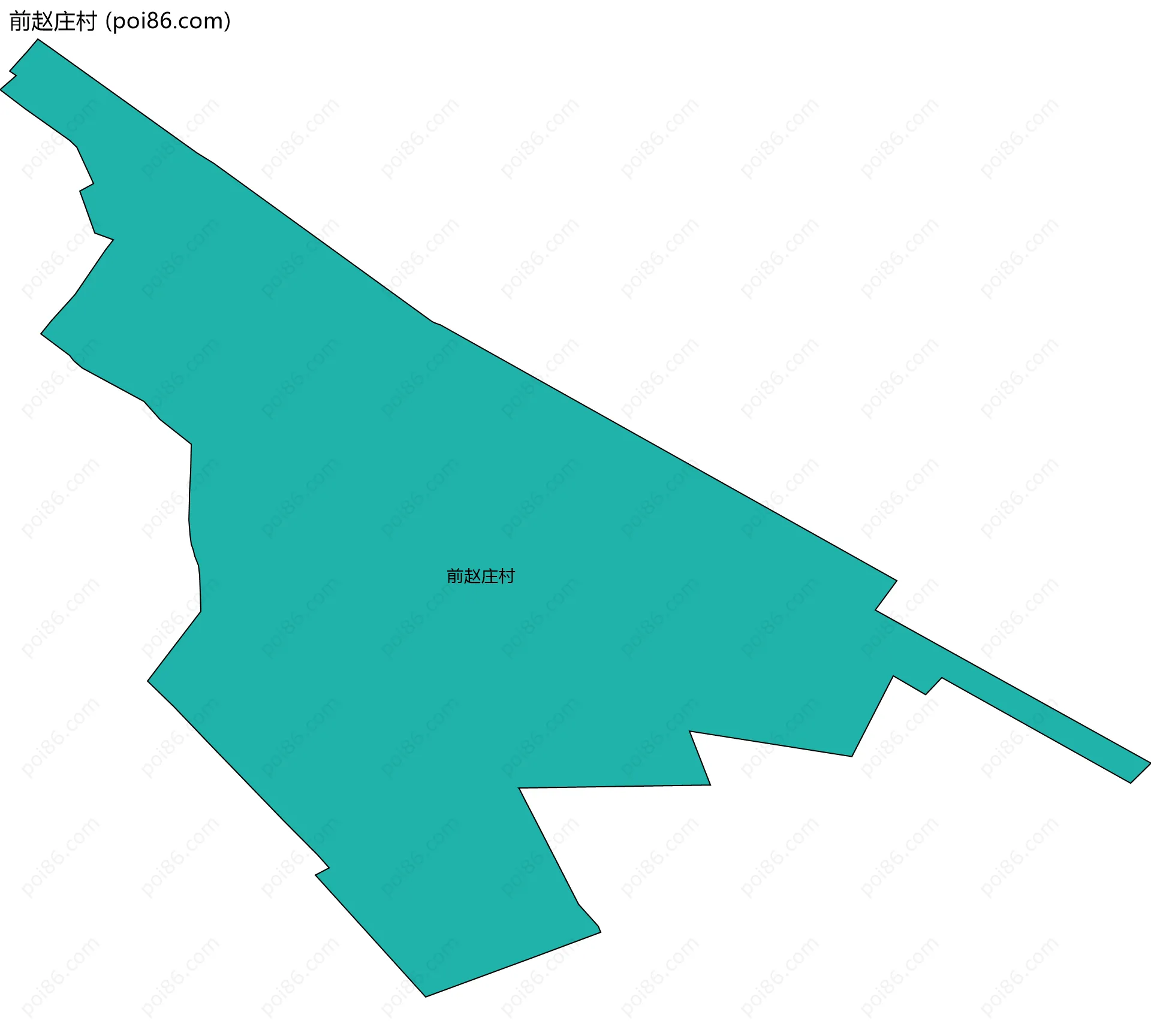 前赵庄村边界地图