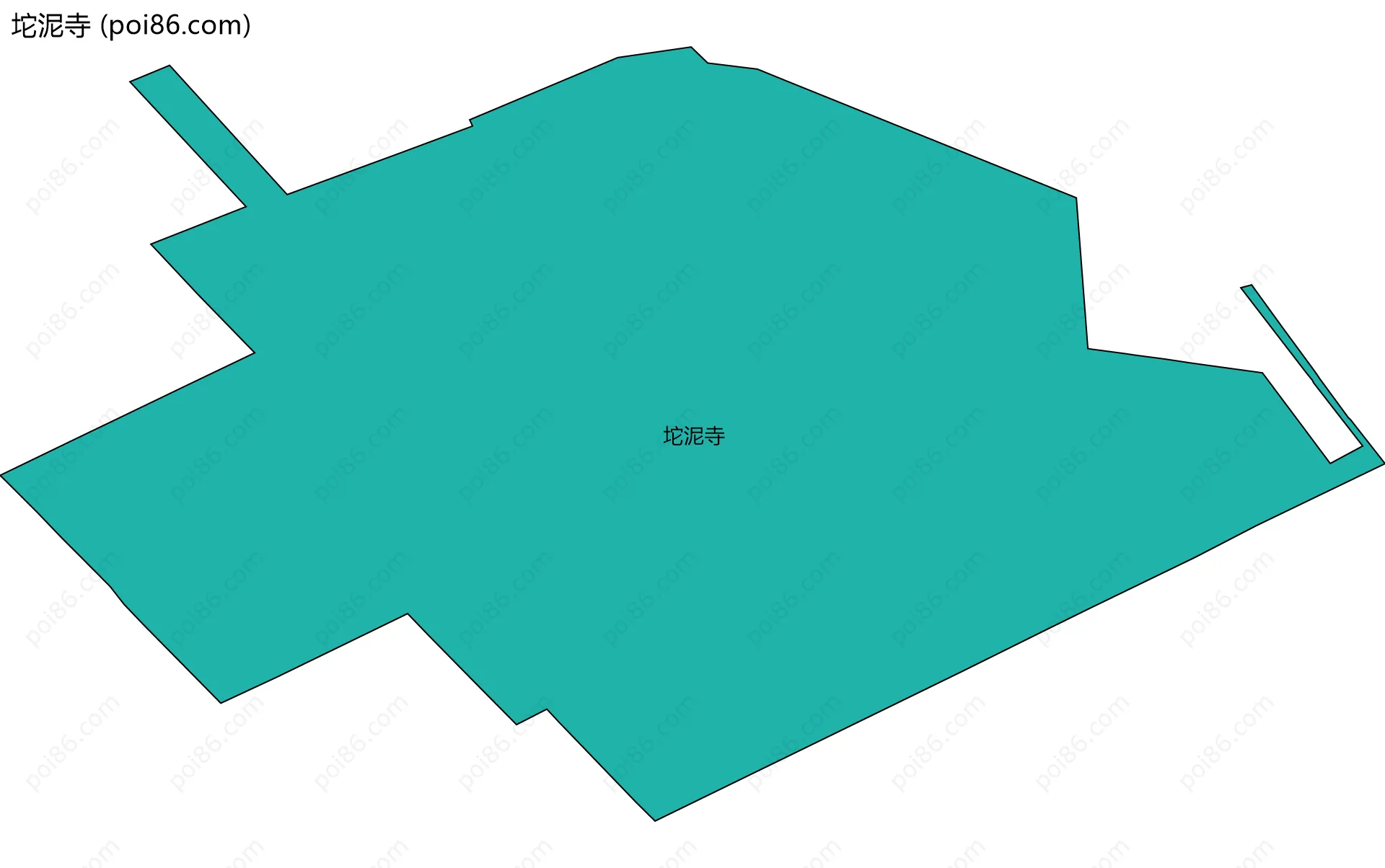 坨泥寺边界地图