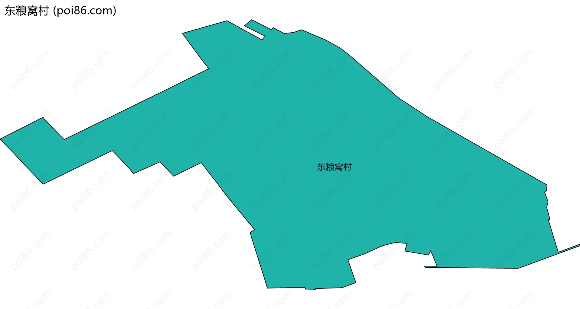东粮窝村边界地图