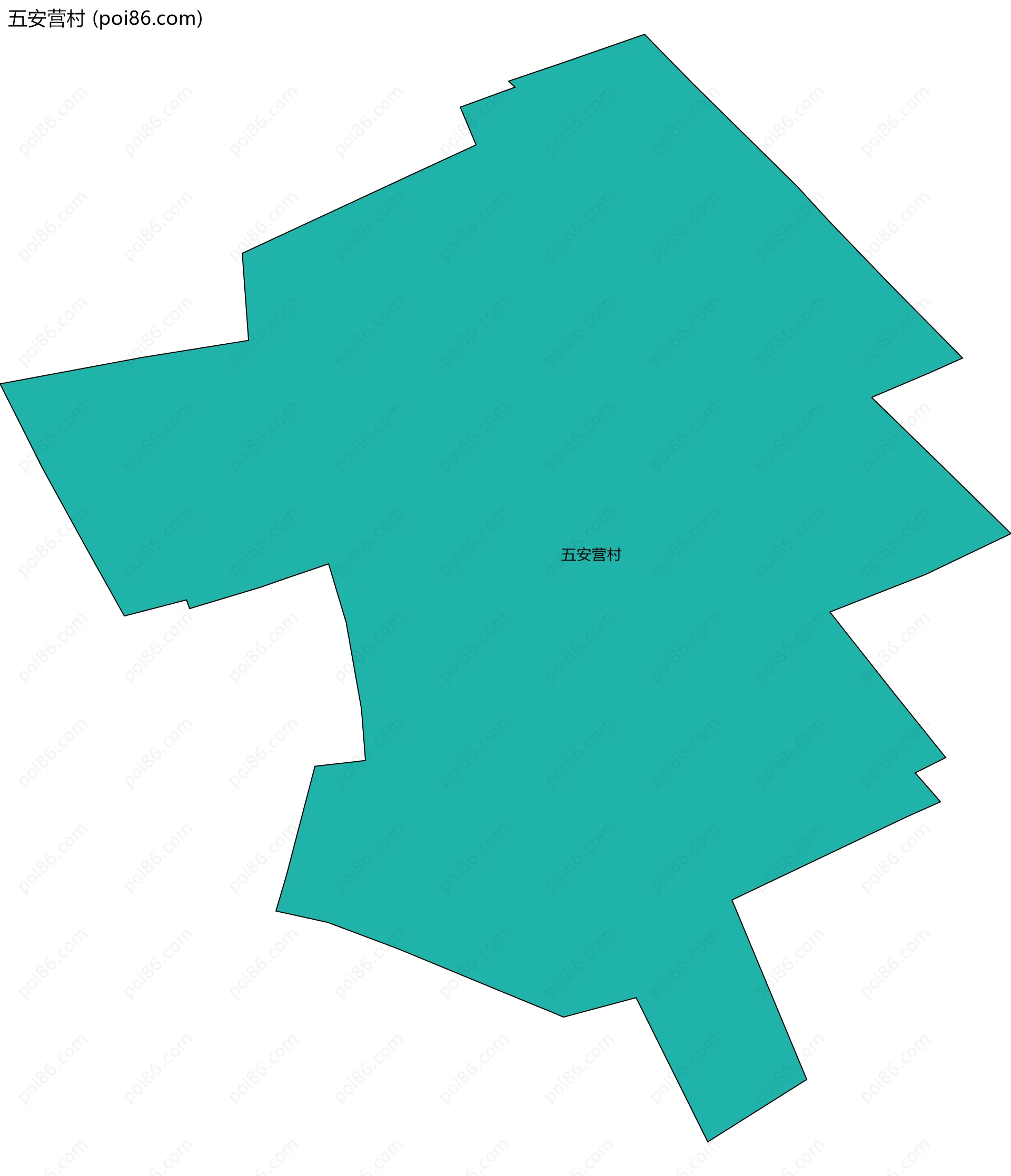 五安营村边界地图