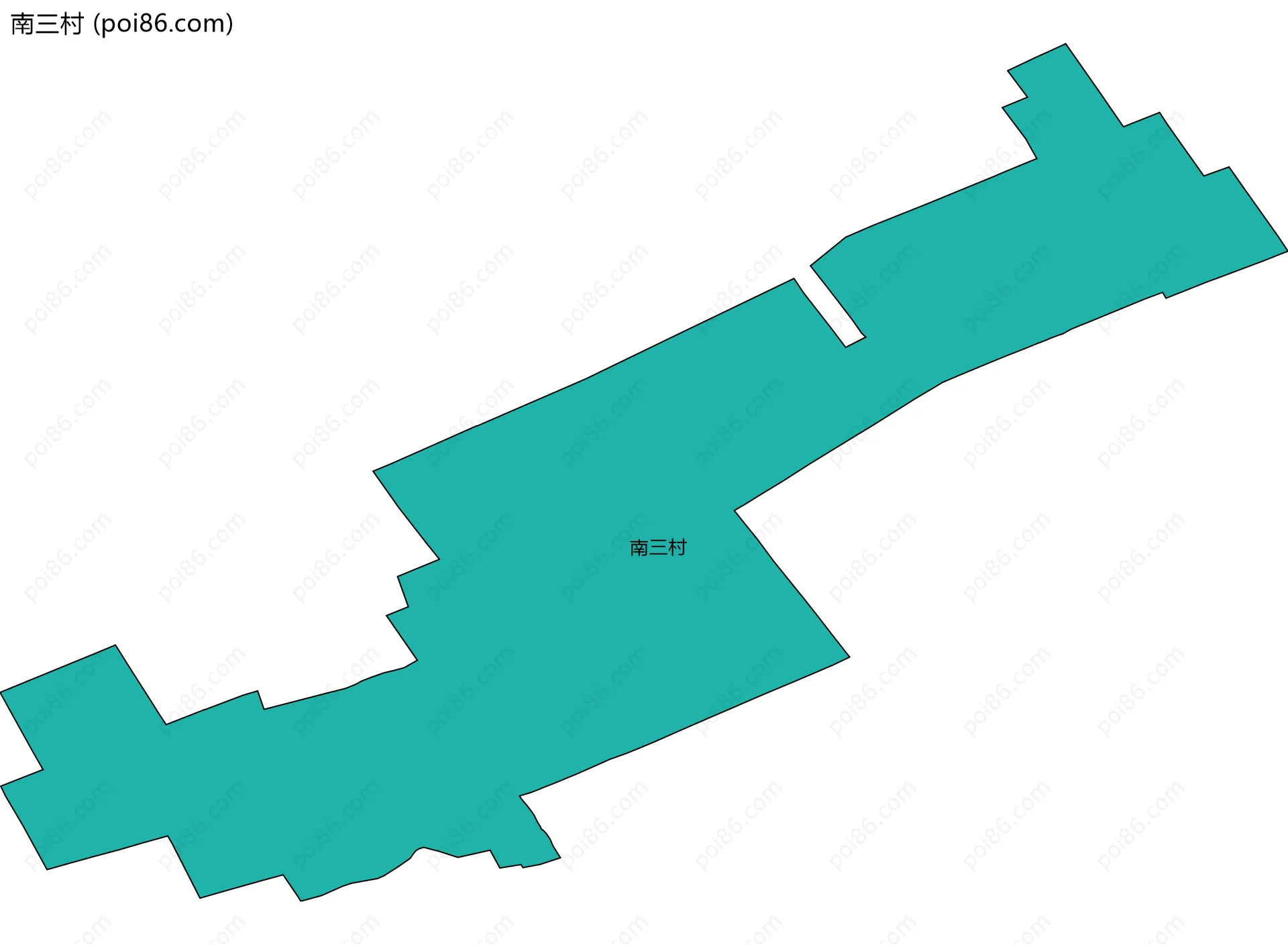 南三村边界地图