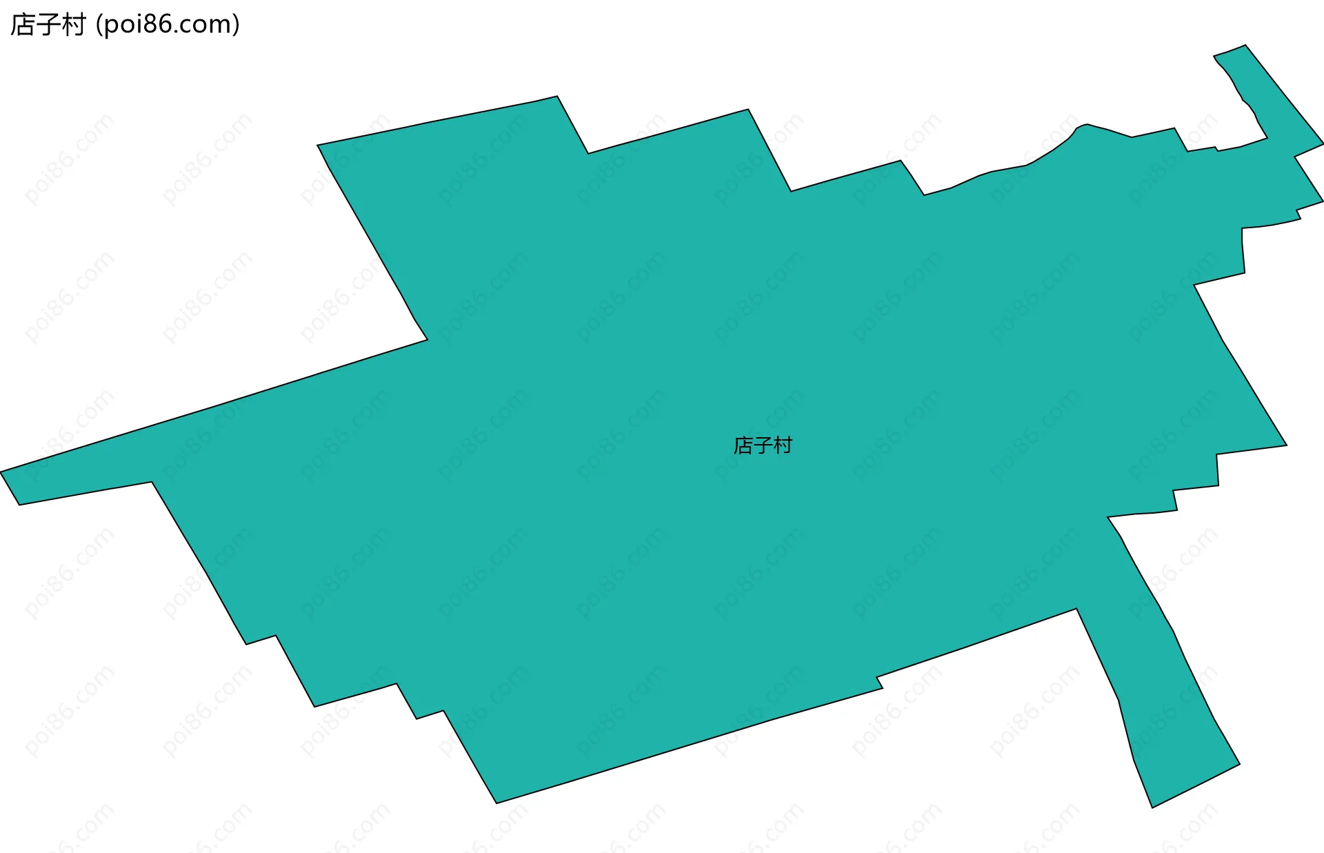 店子村边界地图