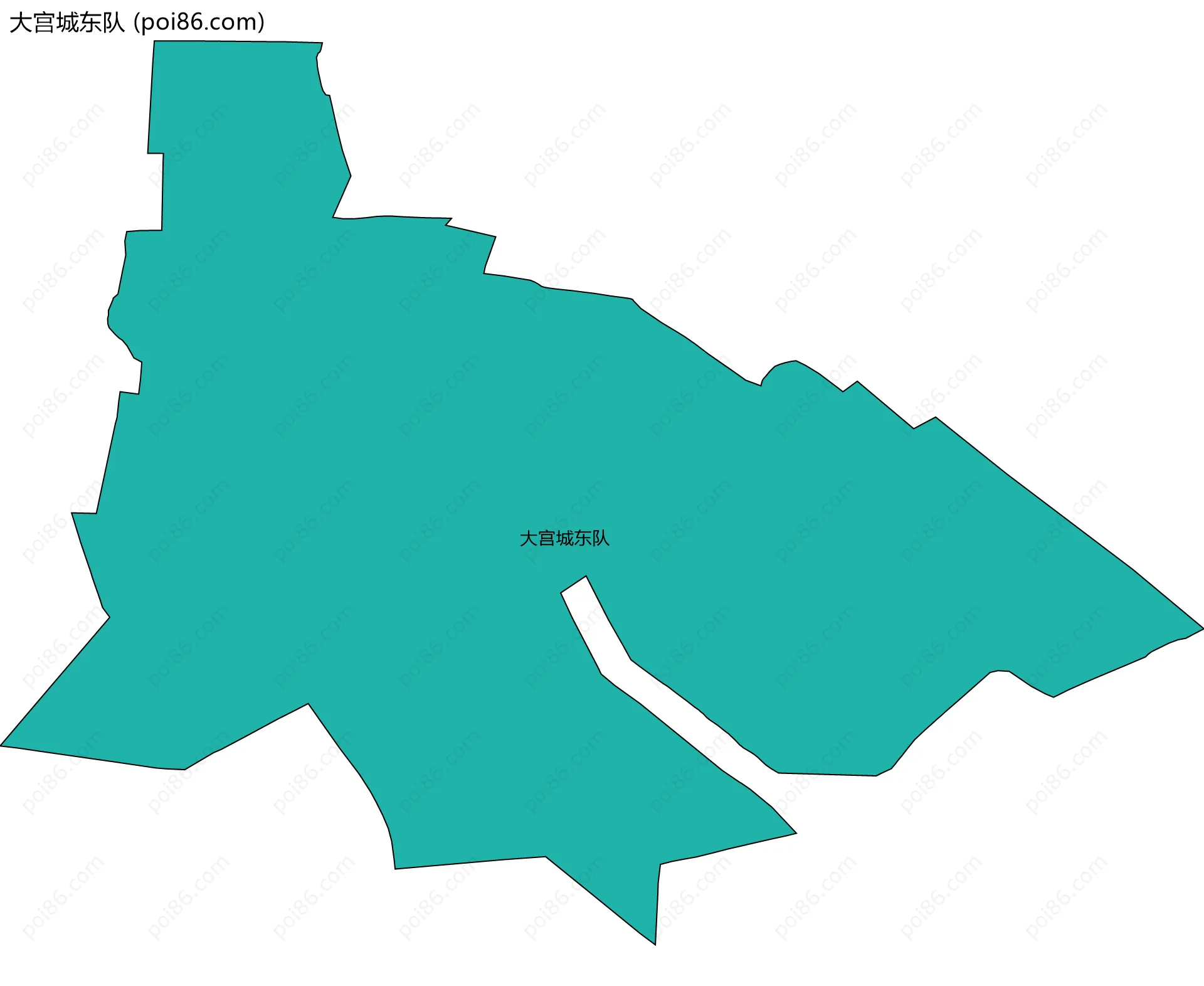 大宫城东队边界地图