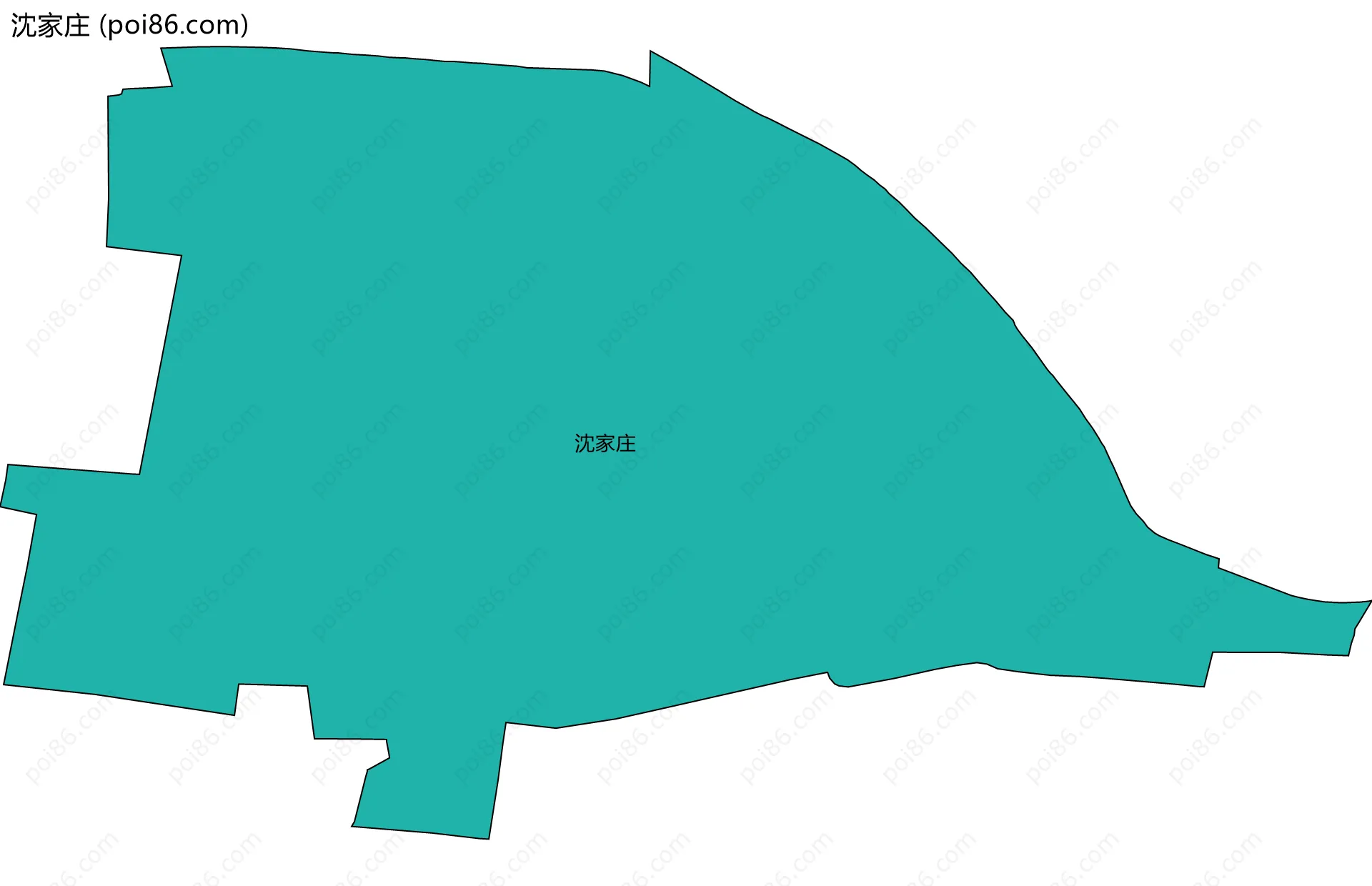 沈家庄边界地图