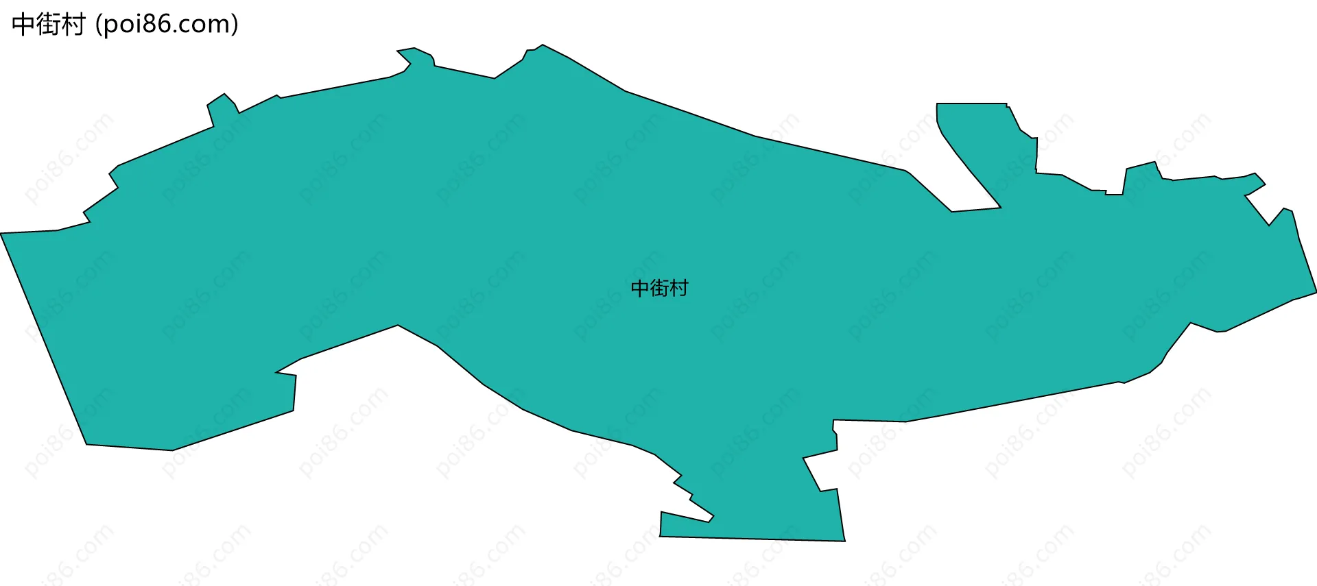 中街村边界地图