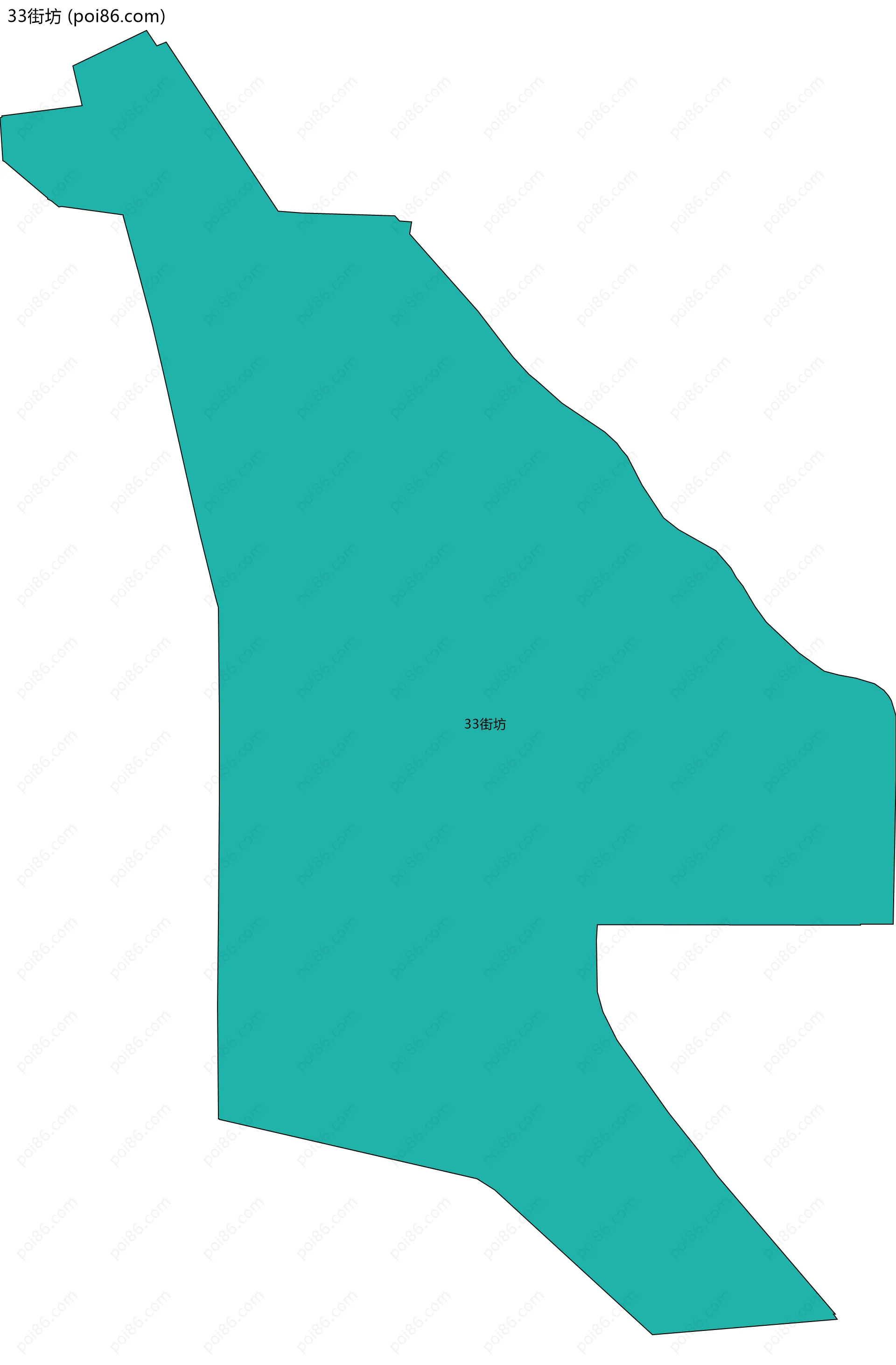 33街坊边界地图