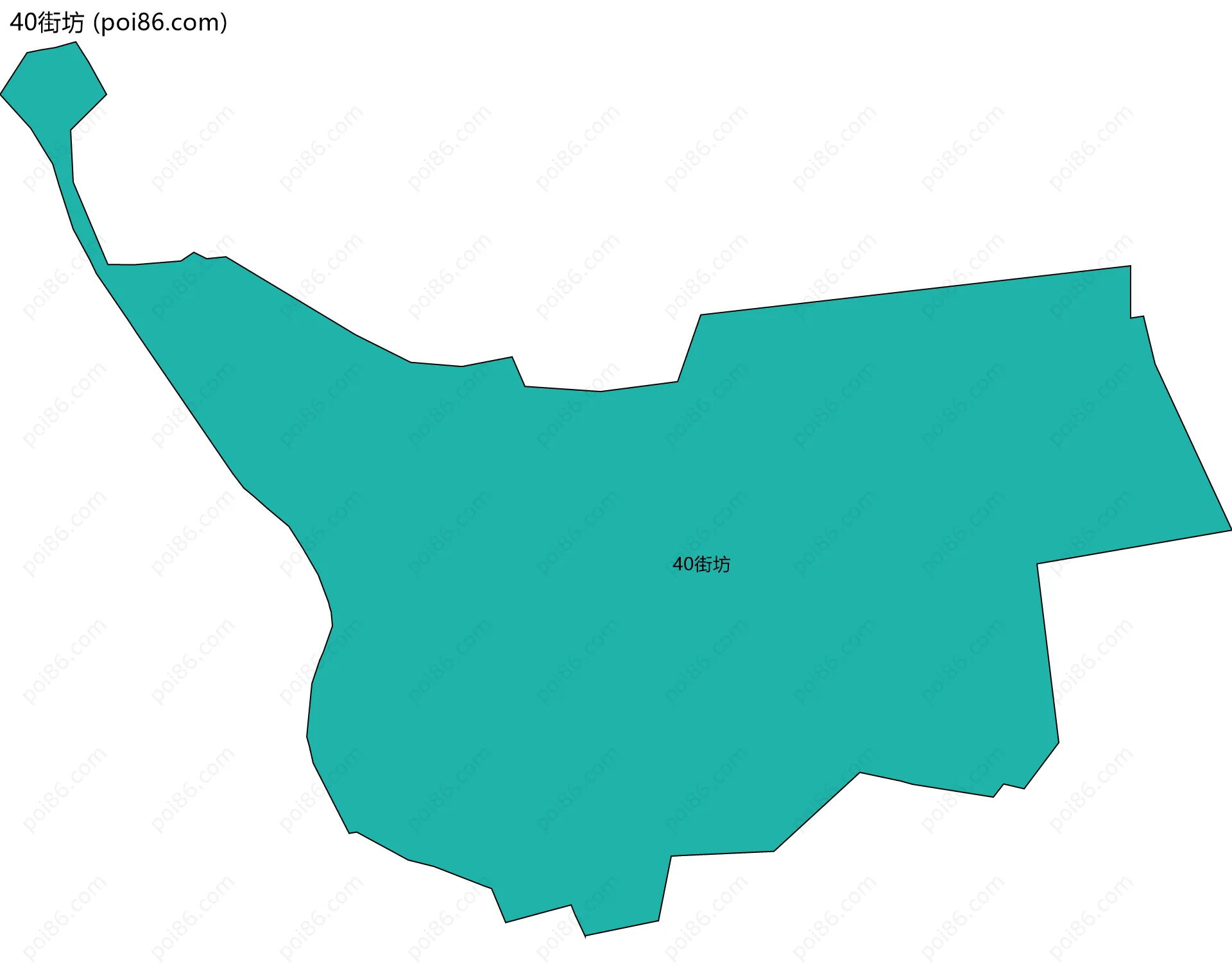 40街坊边界地图