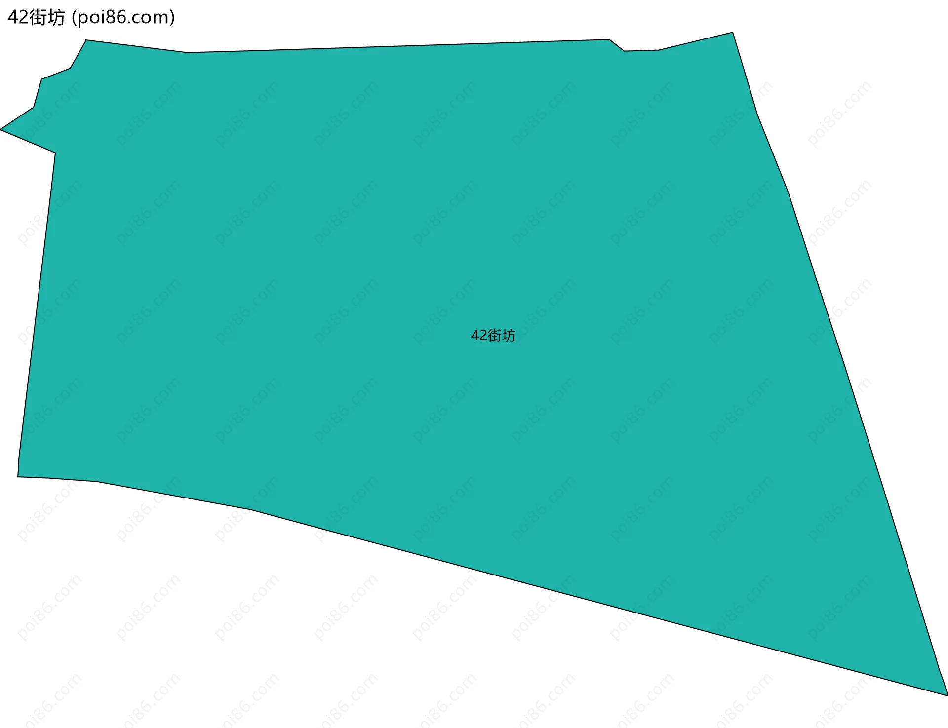 42街坊边界地图