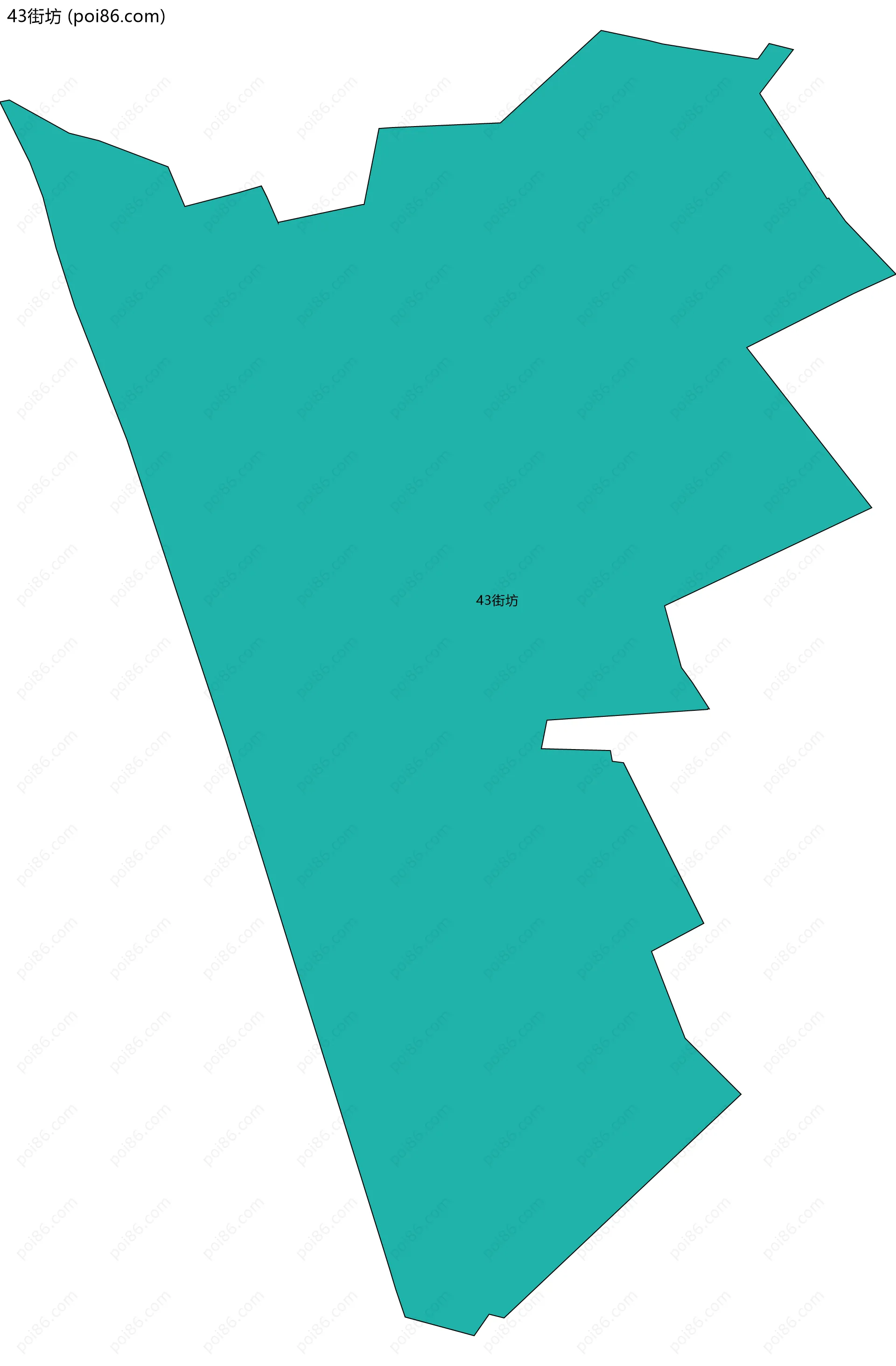 43街坊边界地图