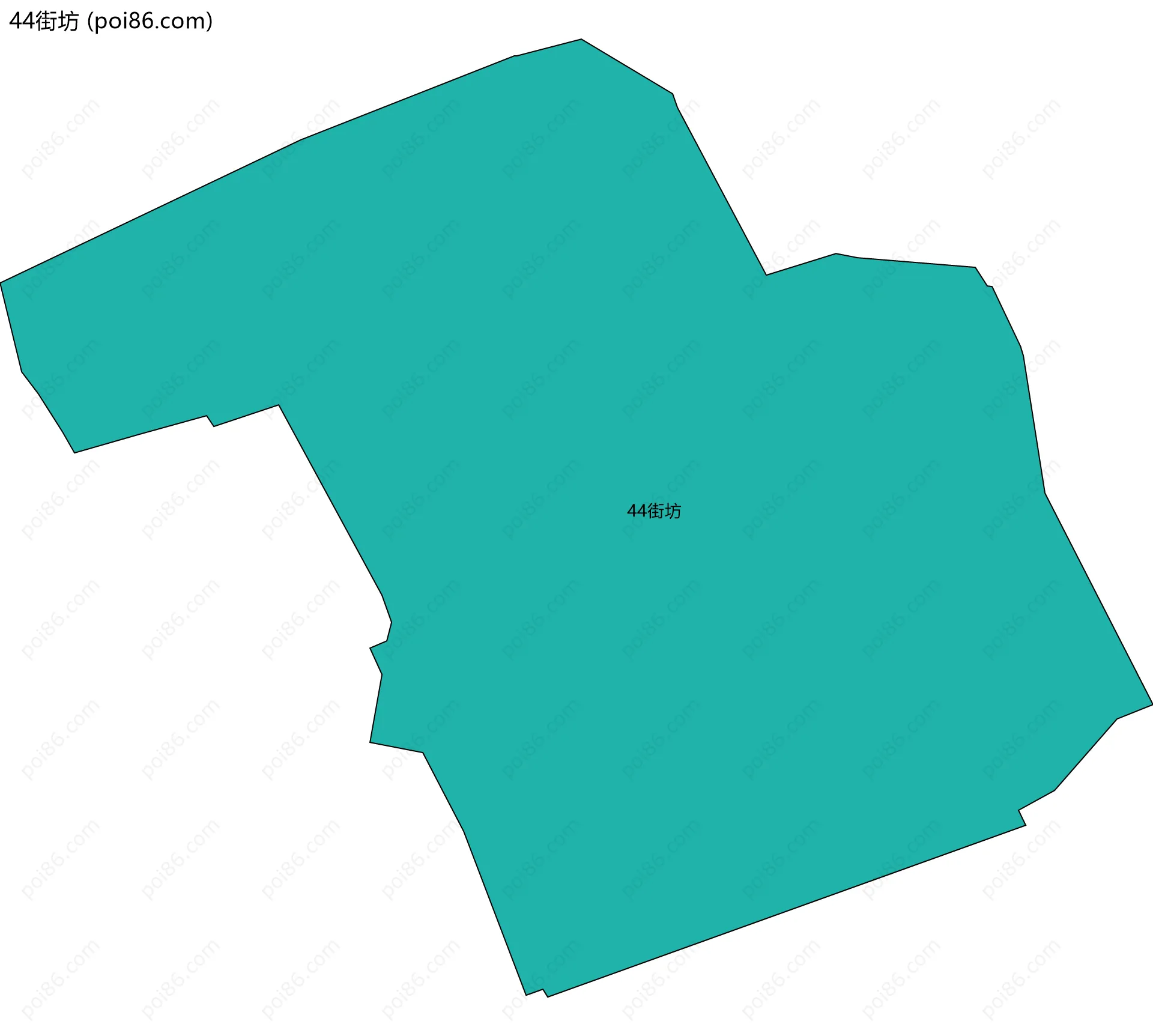 44街坊边界地图