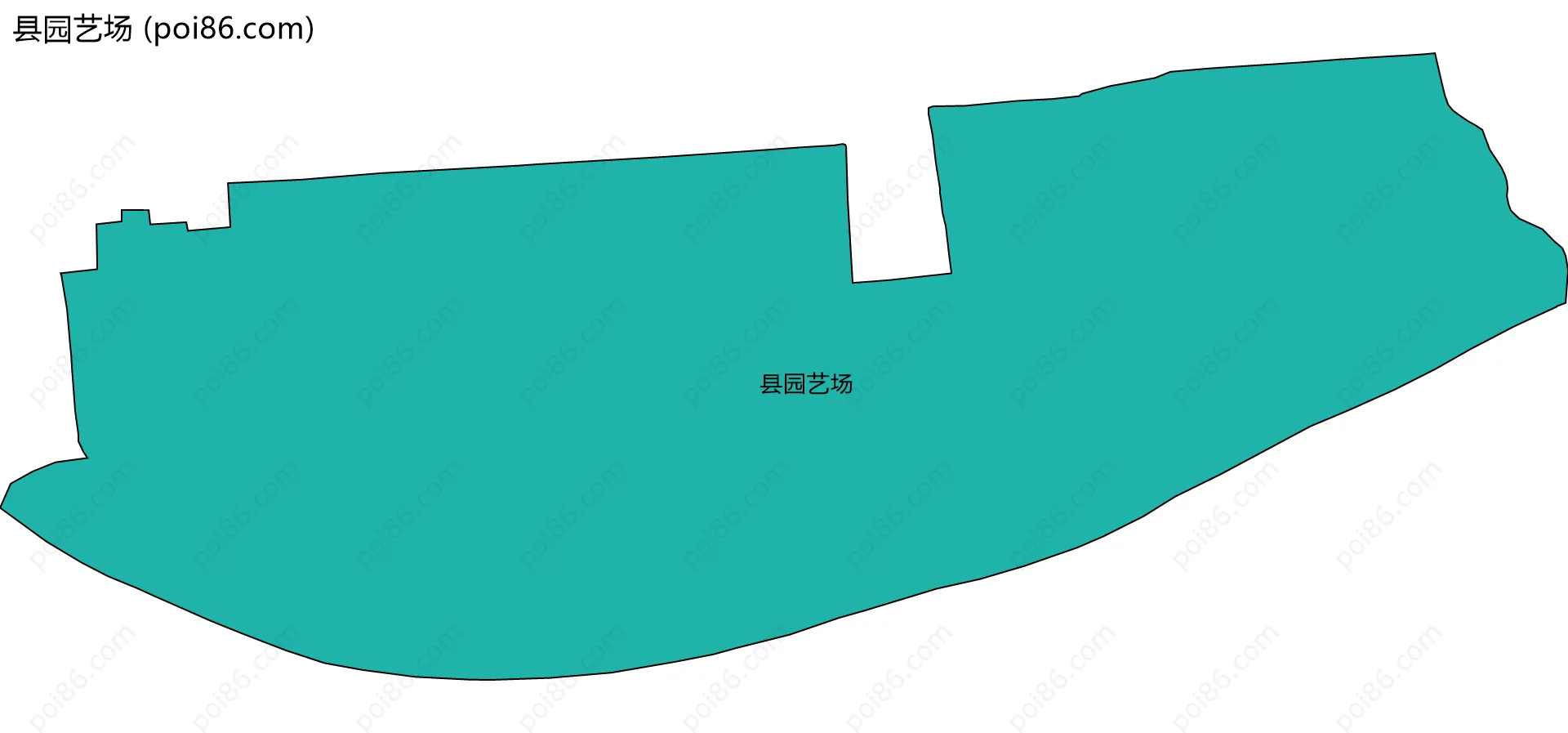 县园艺场边界地图
