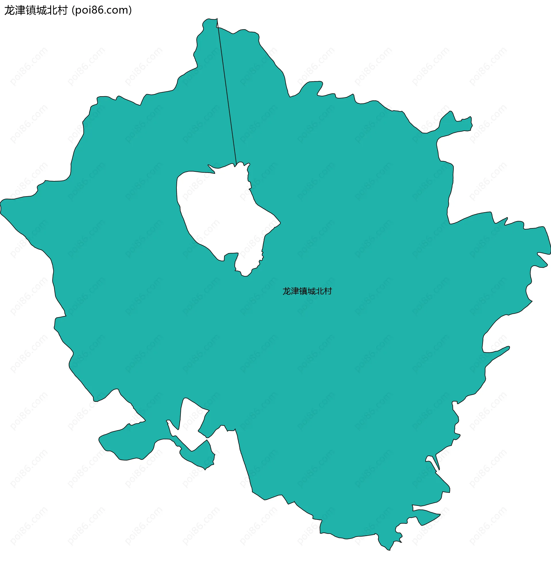 龙津镇城北村边界地图