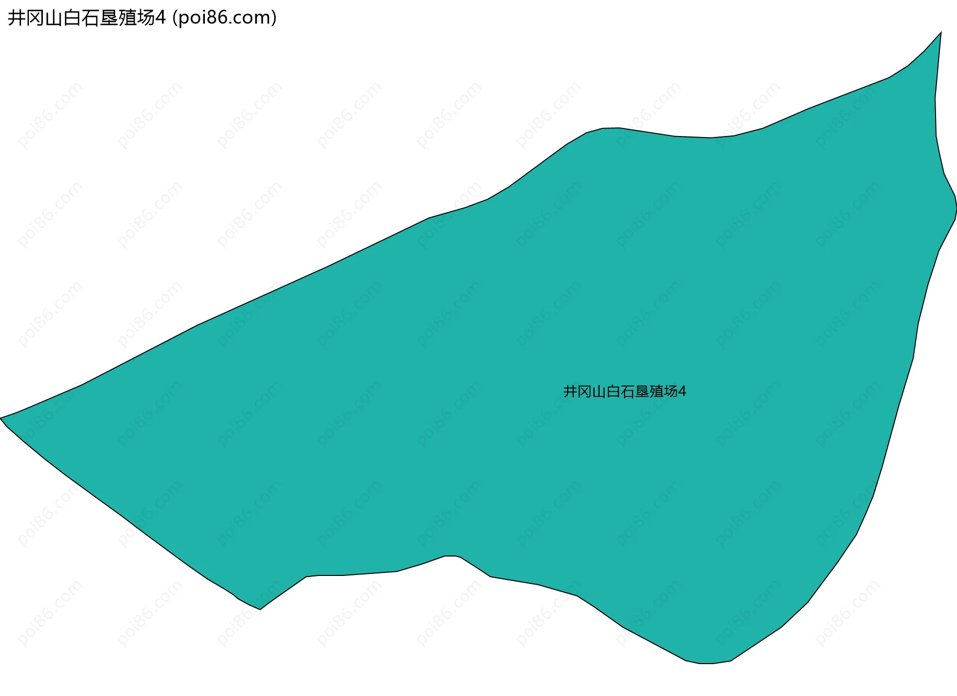 井冈山白石垦殖场4边界地图
