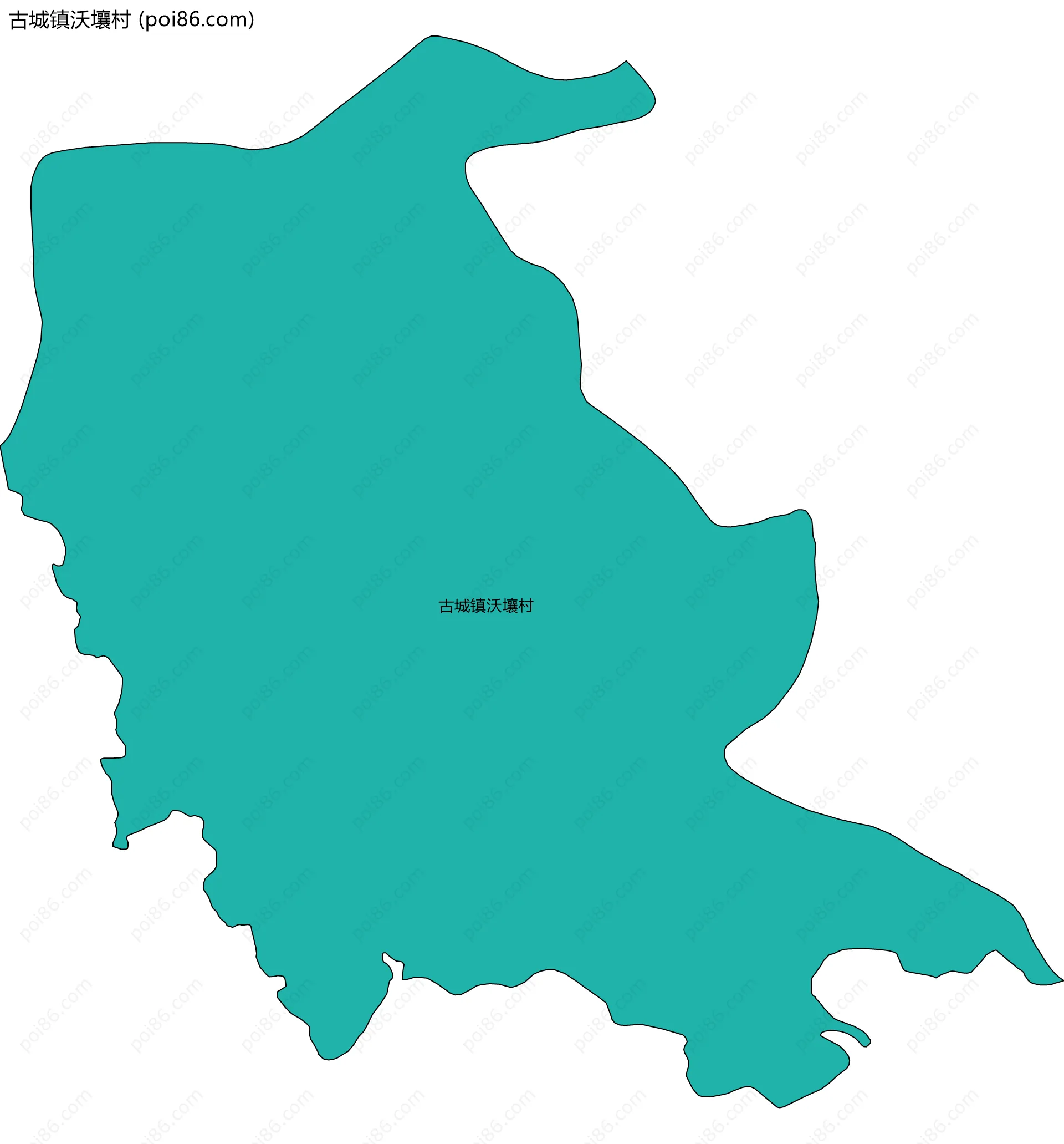 古城镇沃壤村边界地图