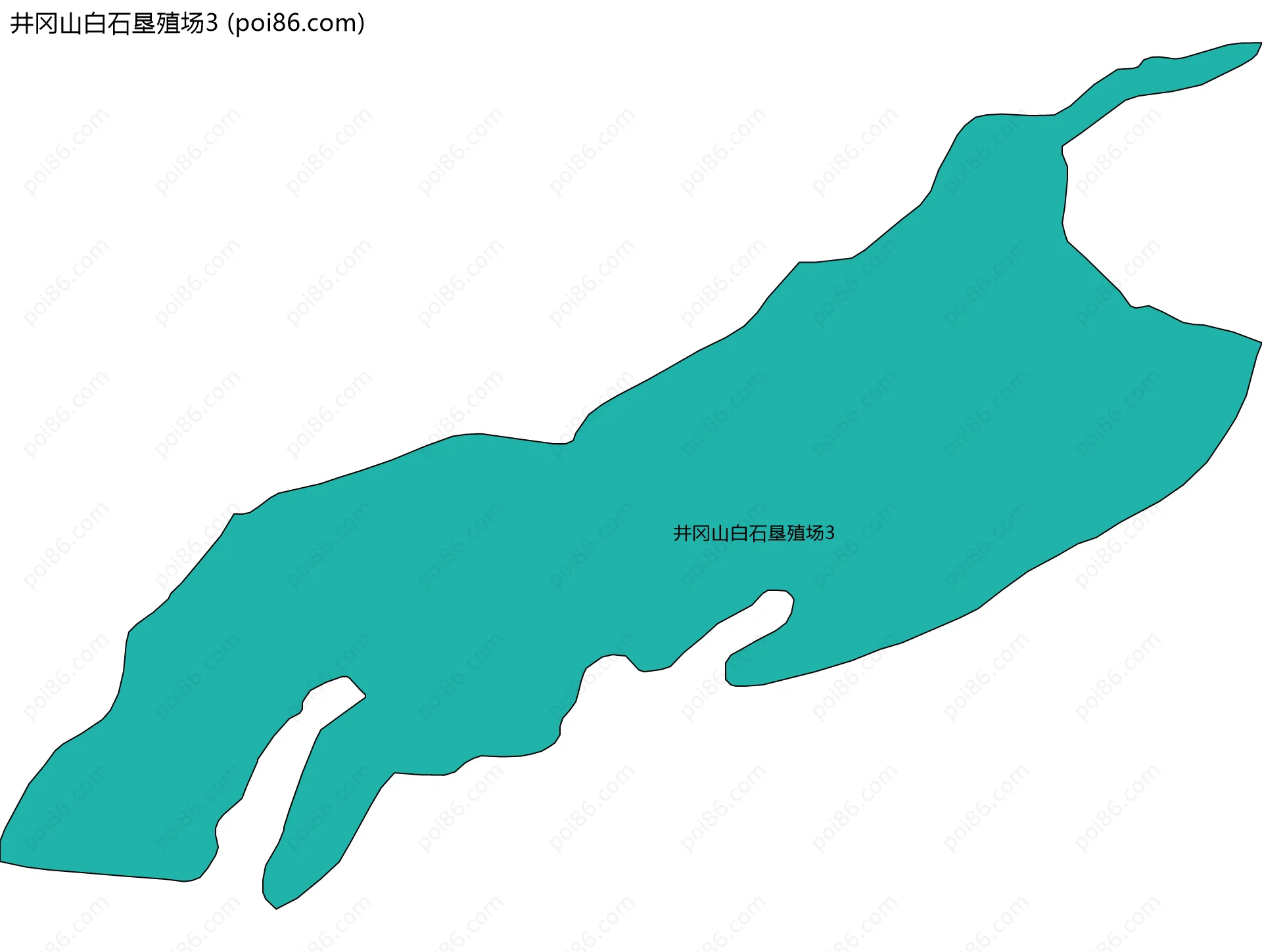井冈山白石垦殖场3边界地图