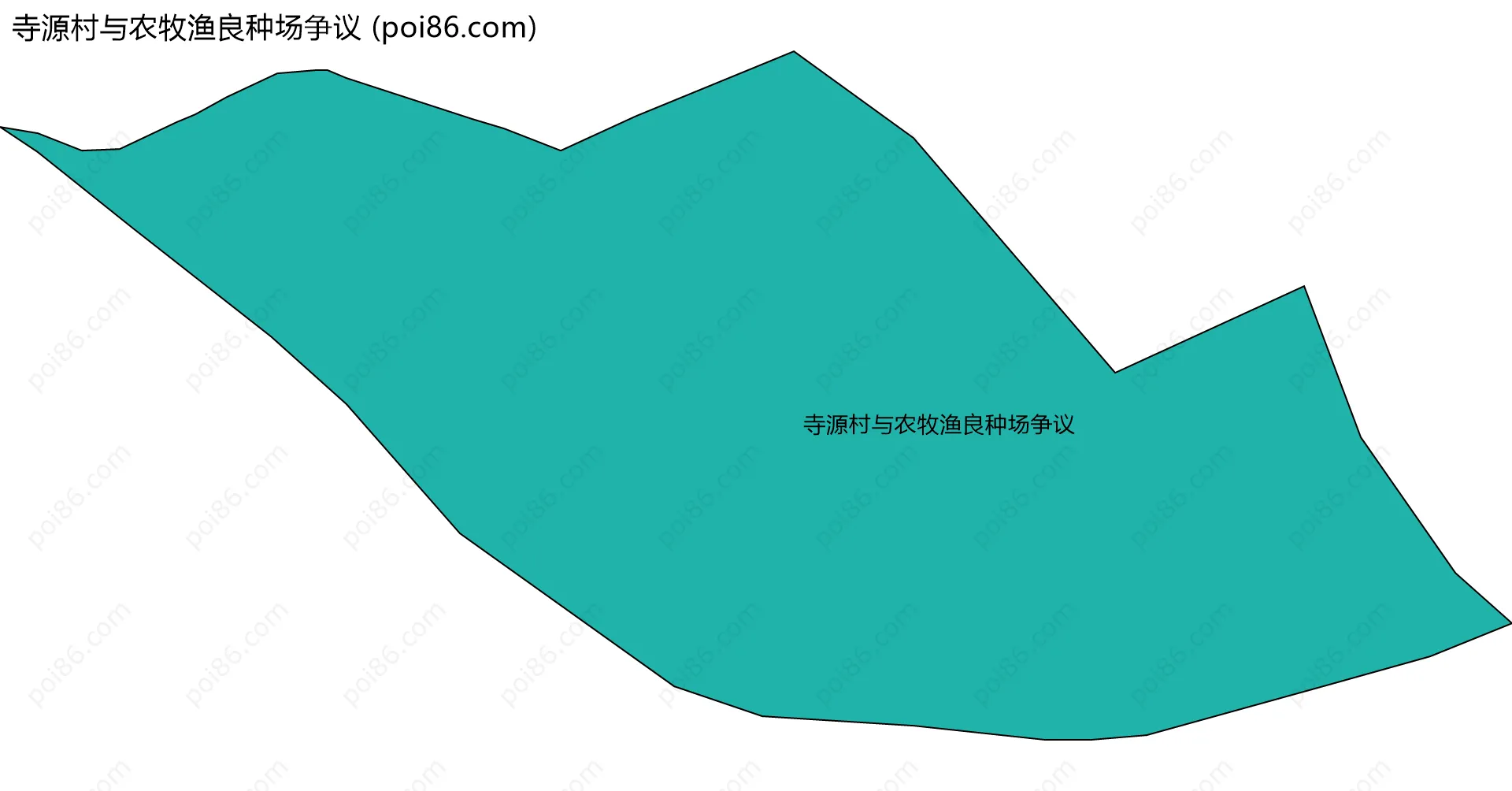 寺源村与农牧渔良种场争议边界地图