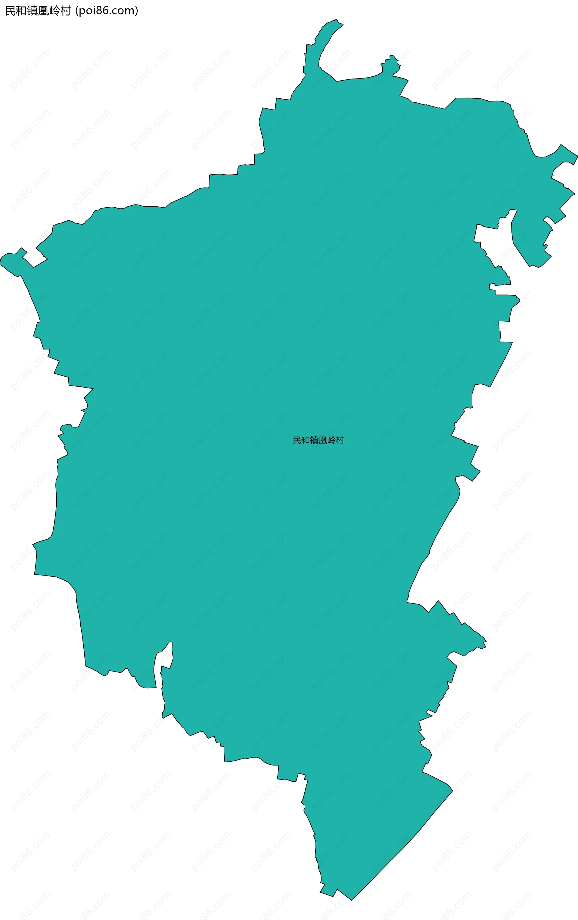 民和镇凰岭村边界地图