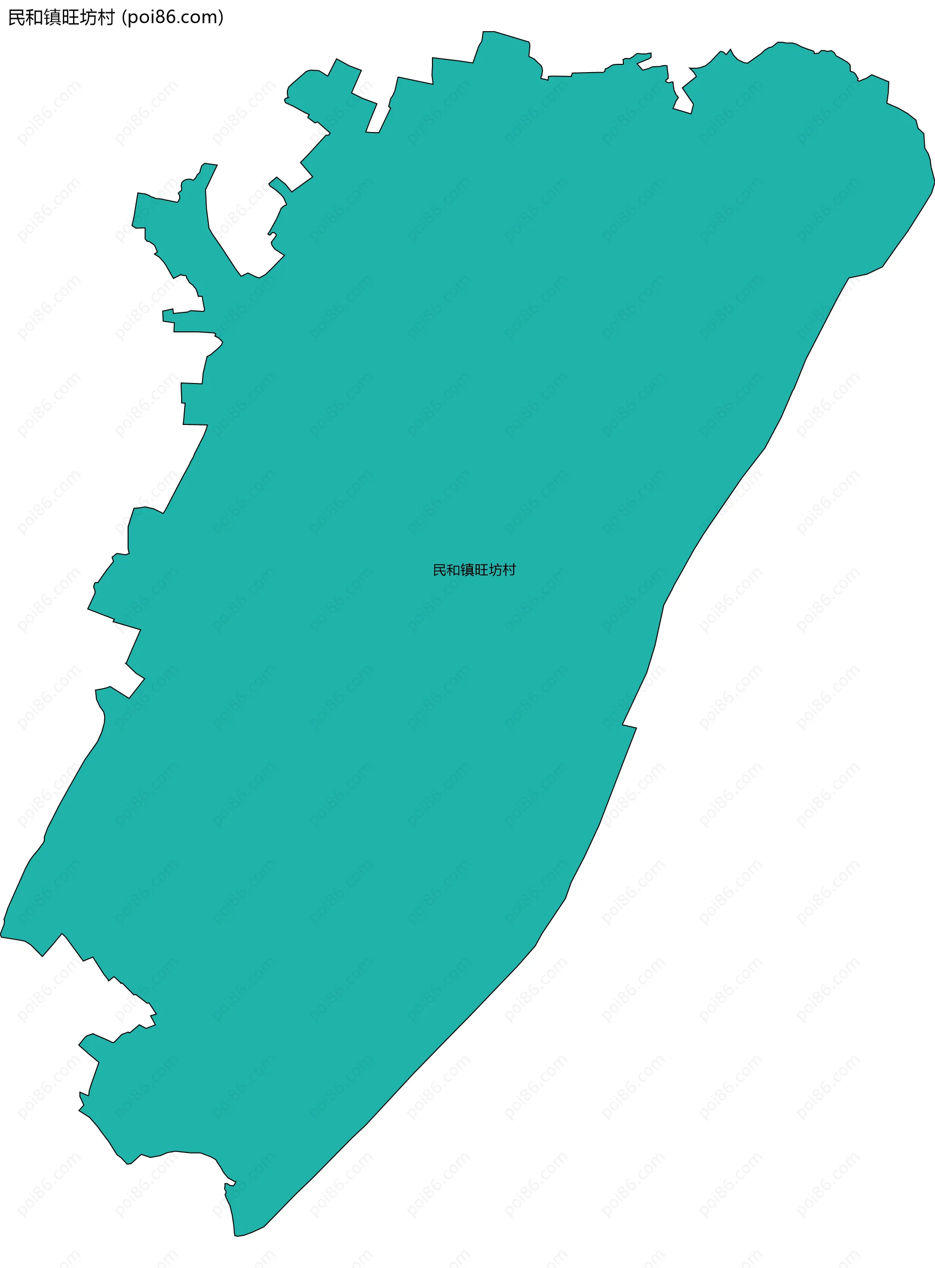 民和镇旺坊村边界地图