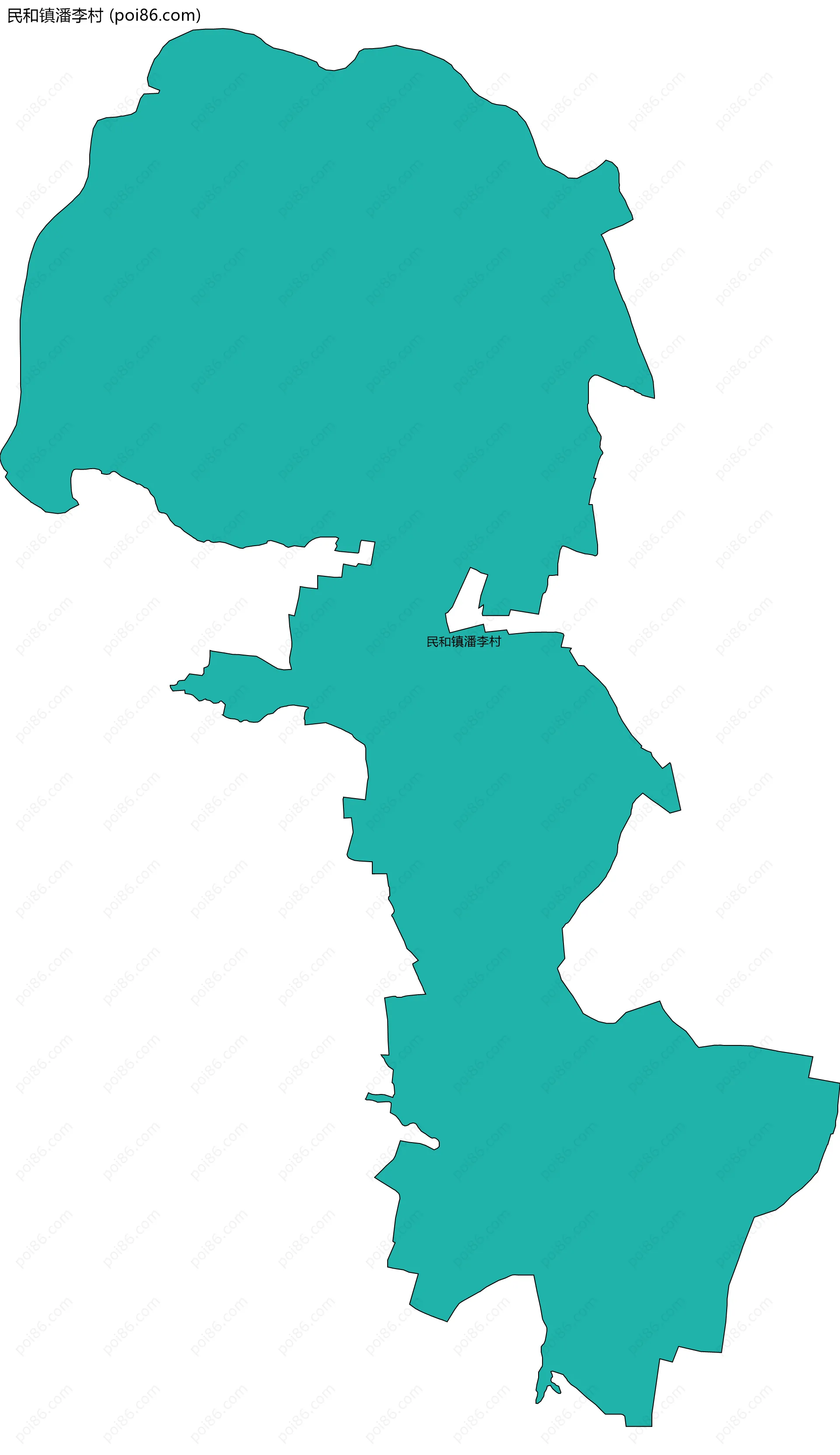 民和镇潘李村边界地图