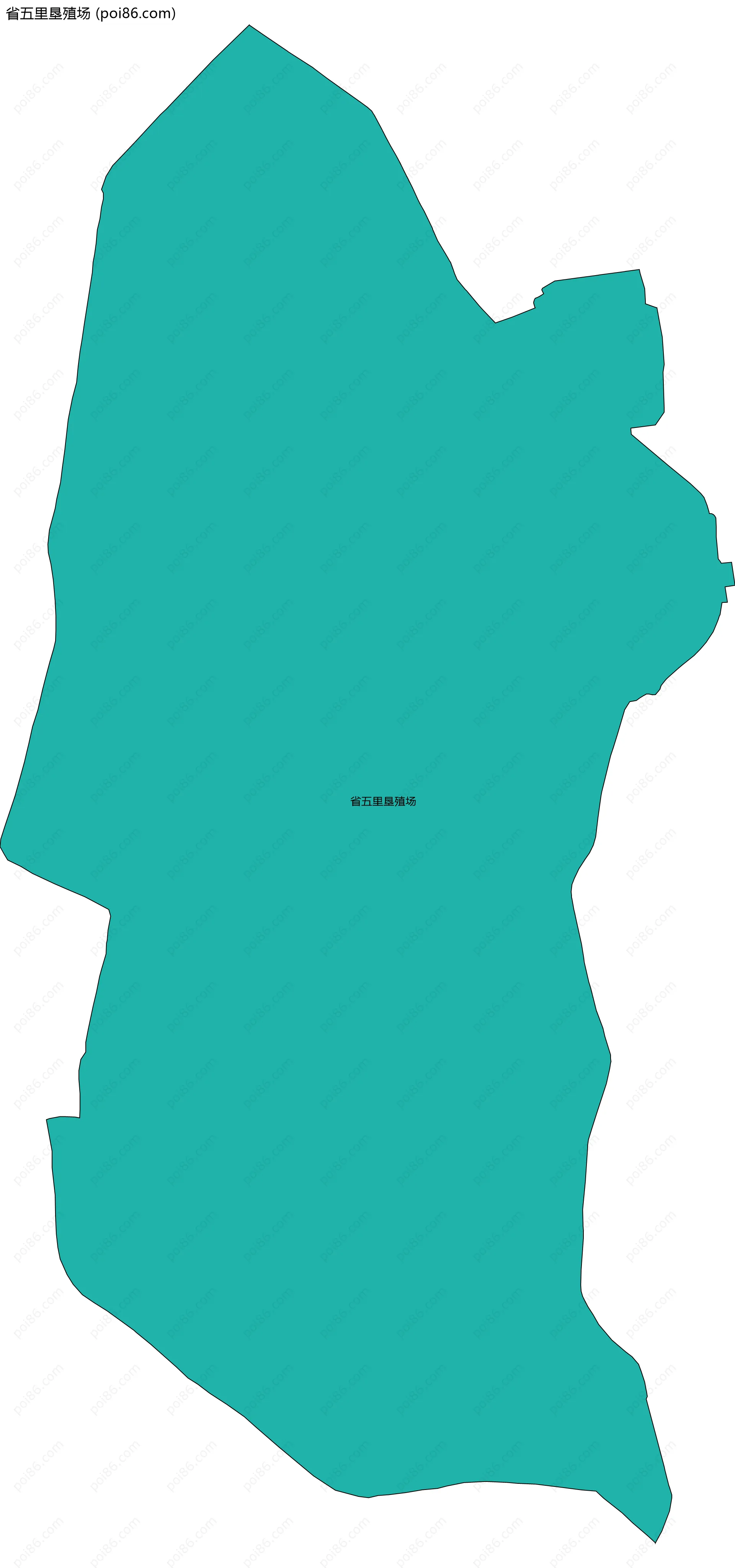 省五里垦殖场边界地图