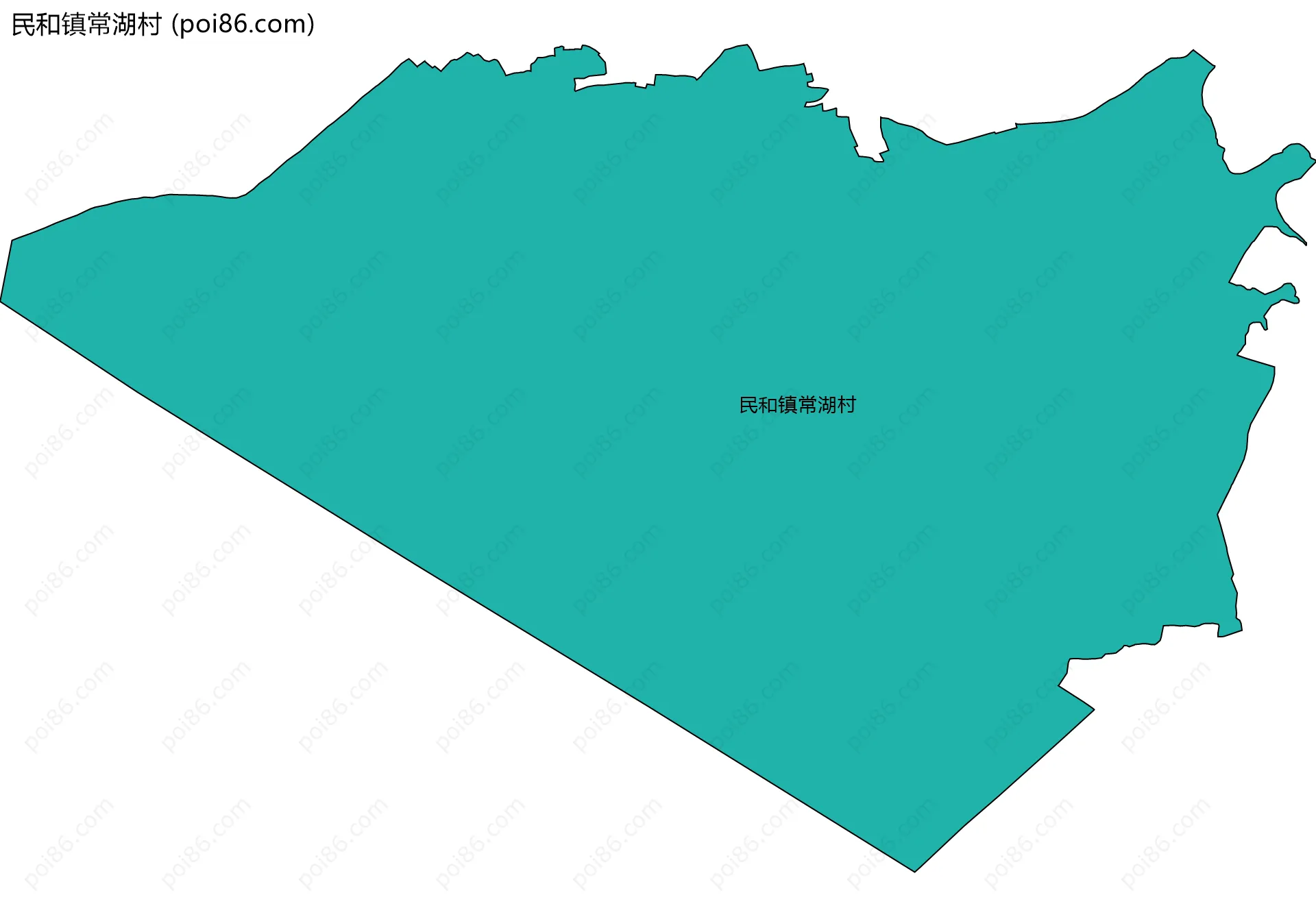 民和镇常湖村边界地图