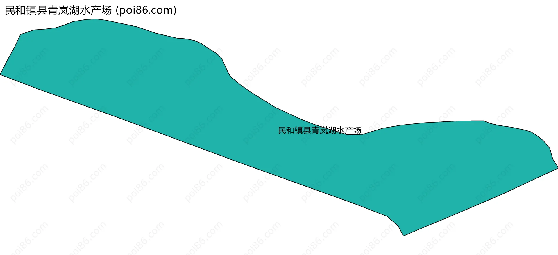民和镇县青岚湖水产场边界地图