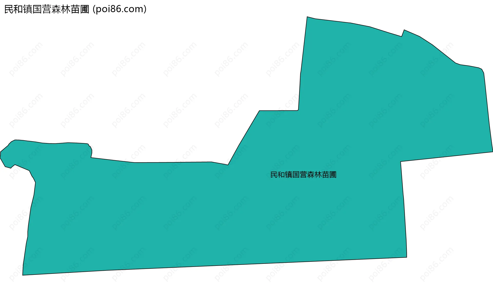 民和镇国营森林苗圃边界地图