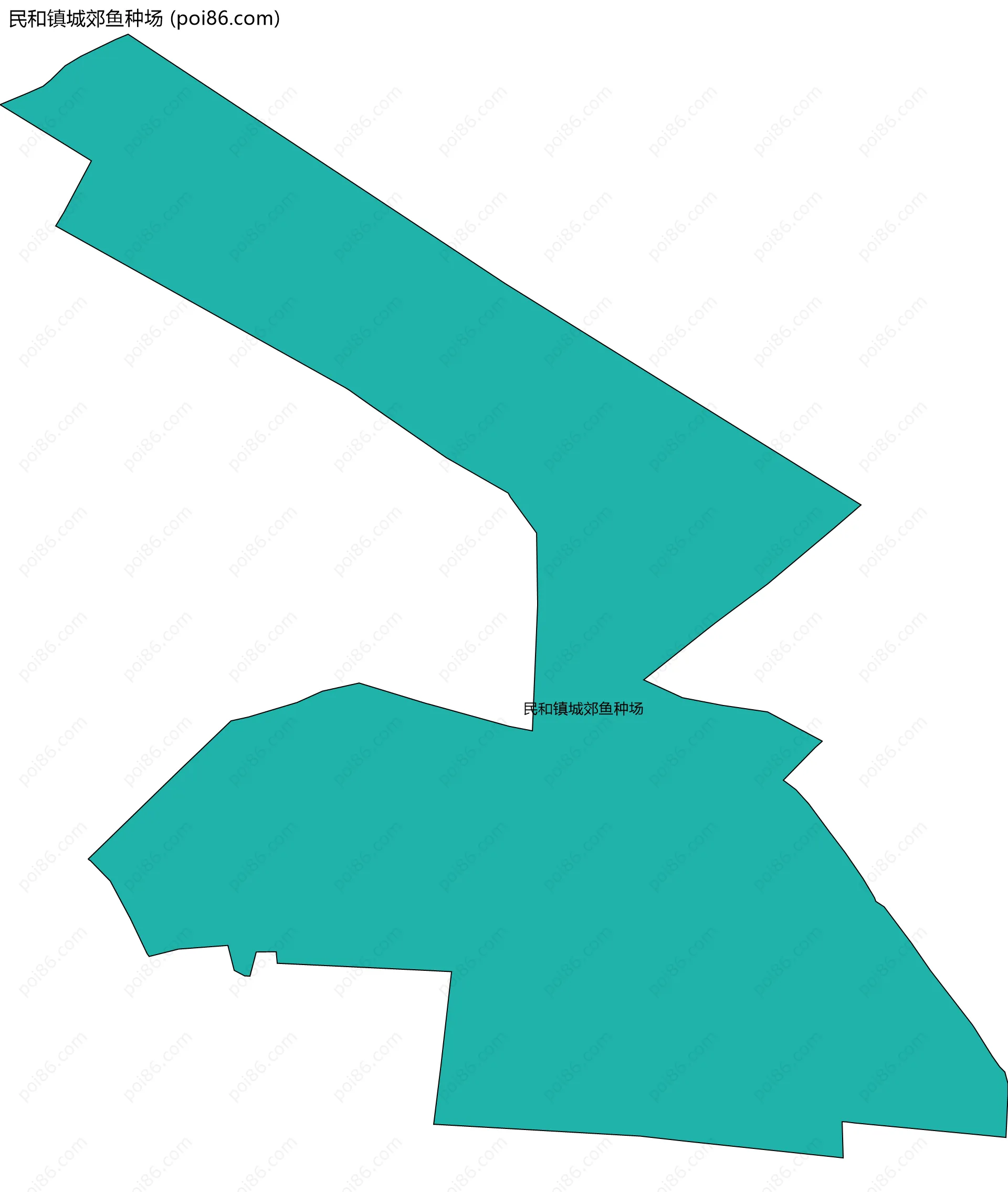 民和镇城郊鱼种场边界地图