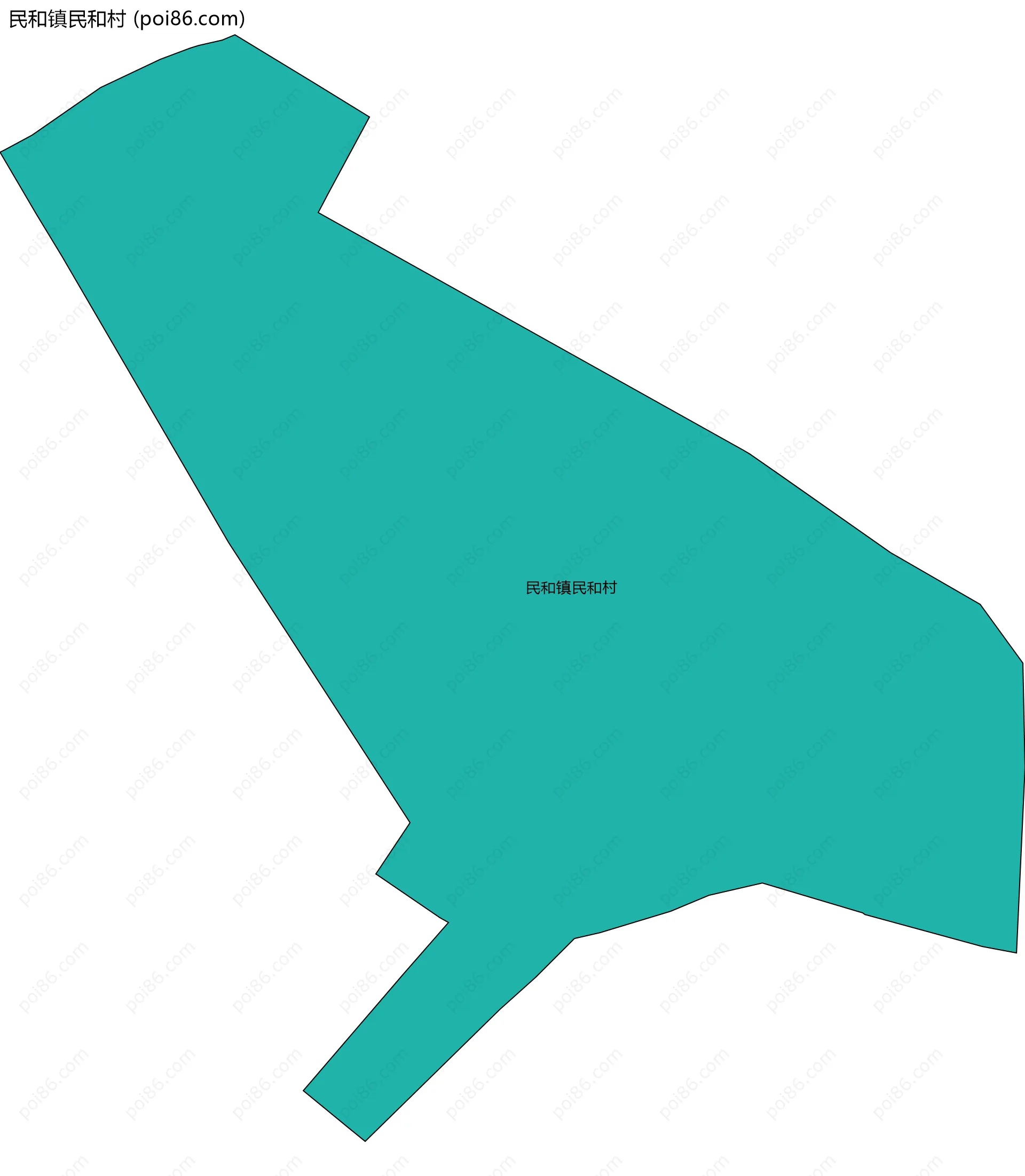 民和镇民和村边界地图