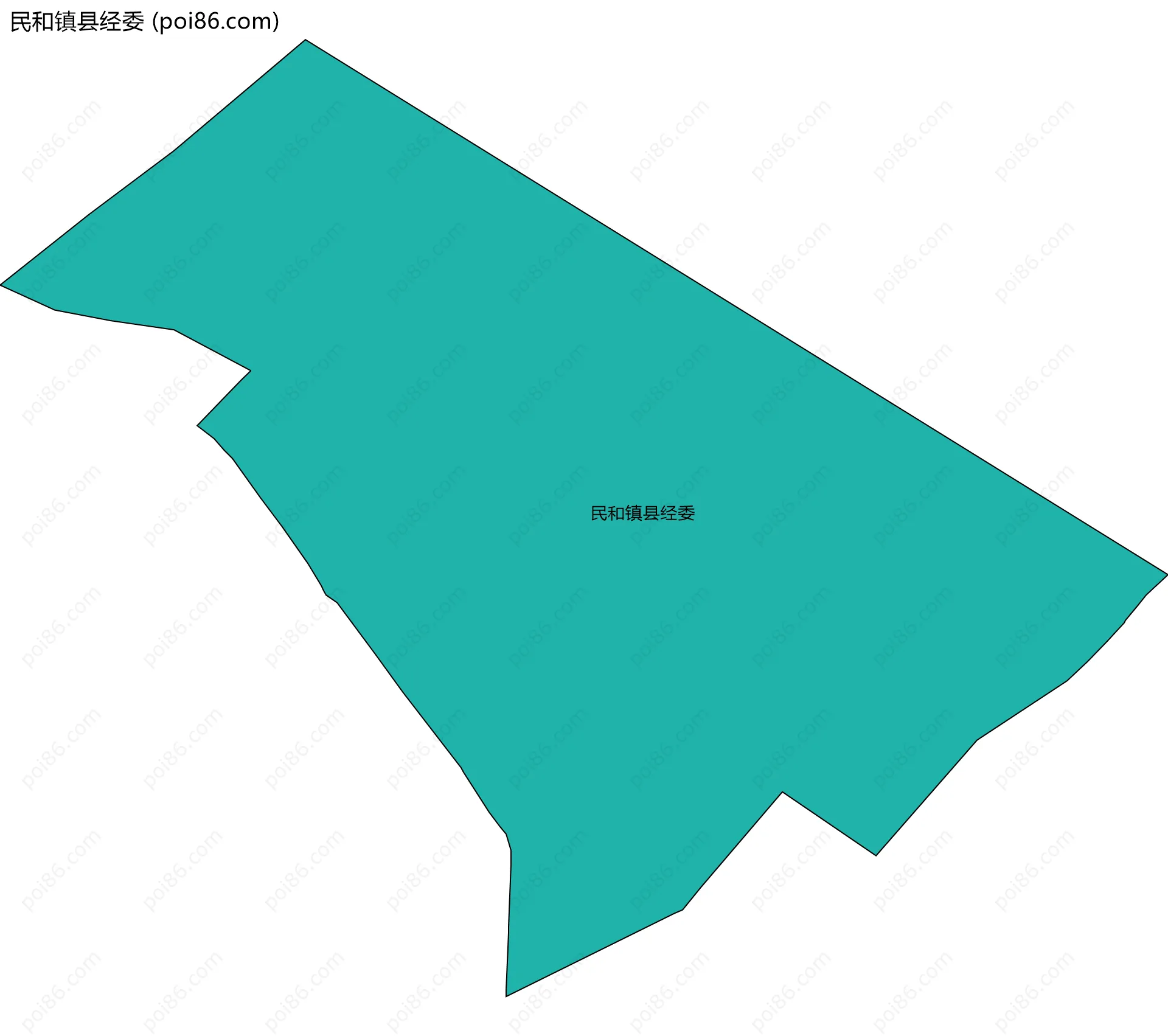 民和镇县经委边界地图