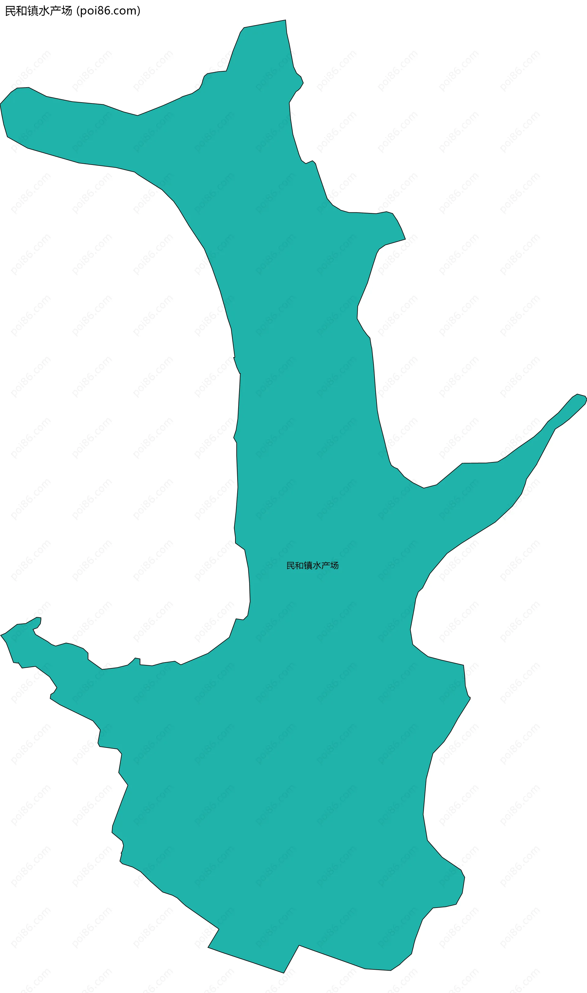民和镇水产场边界地图