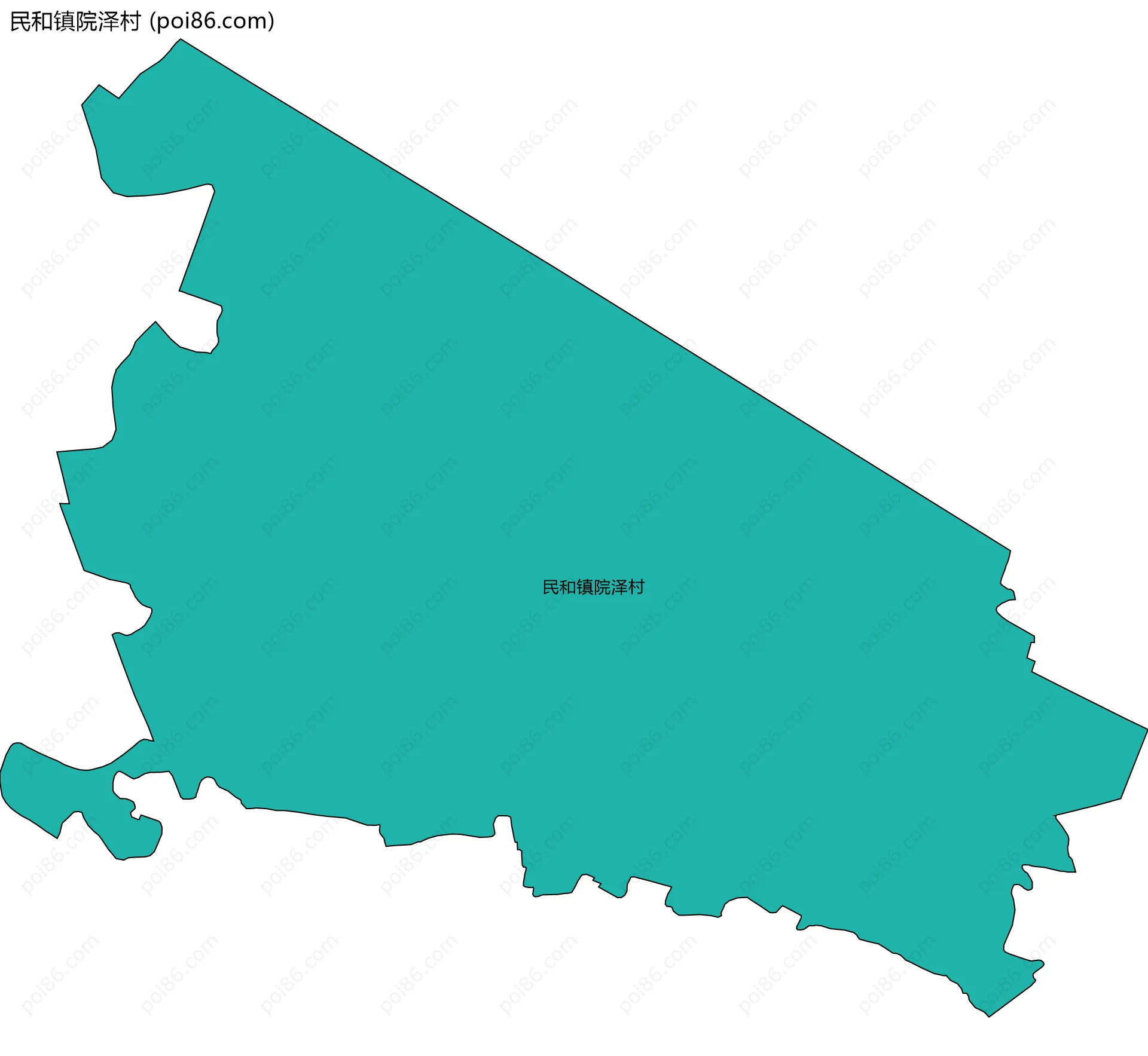 民和镇院泽村边界地图