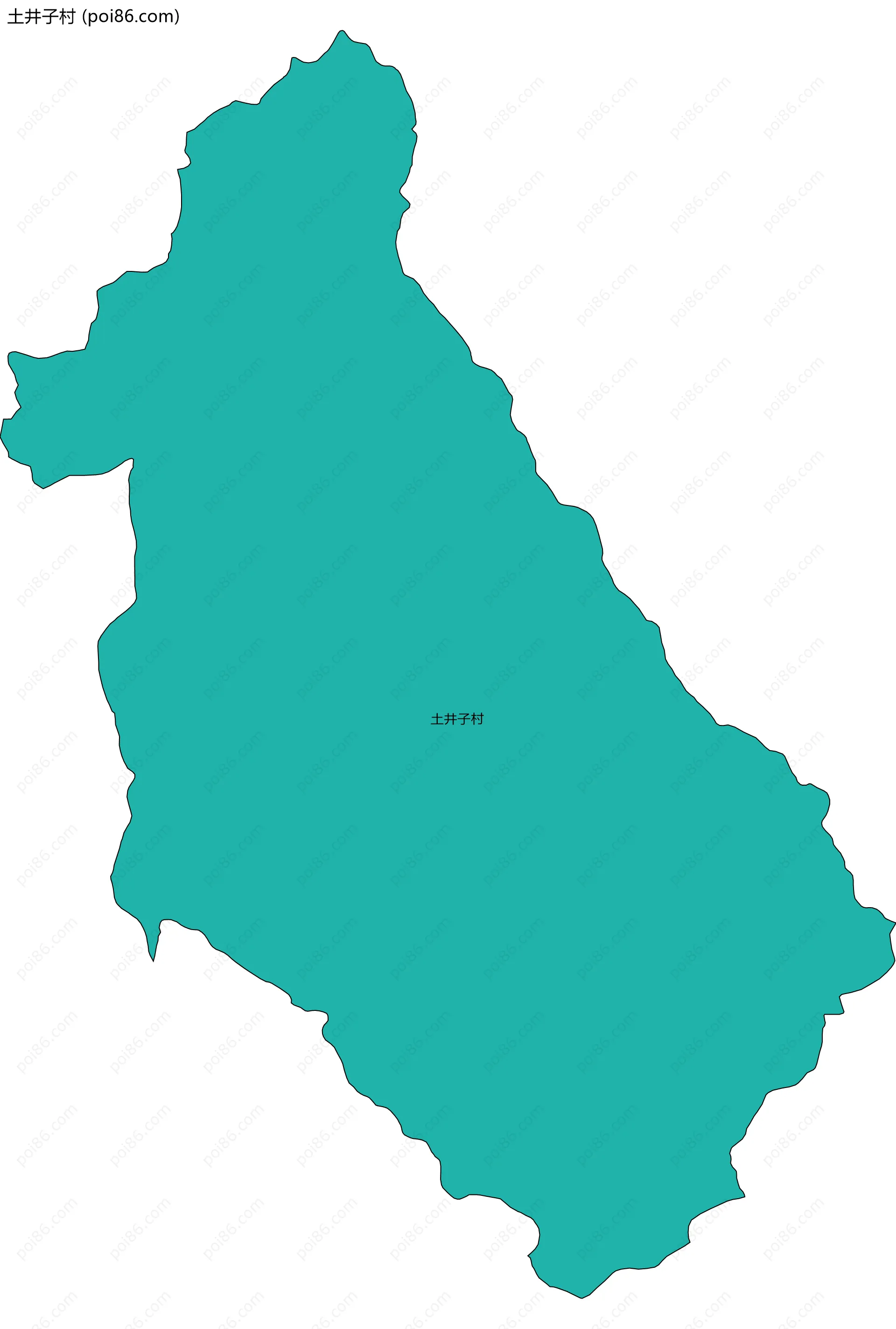 土井子村边界地图