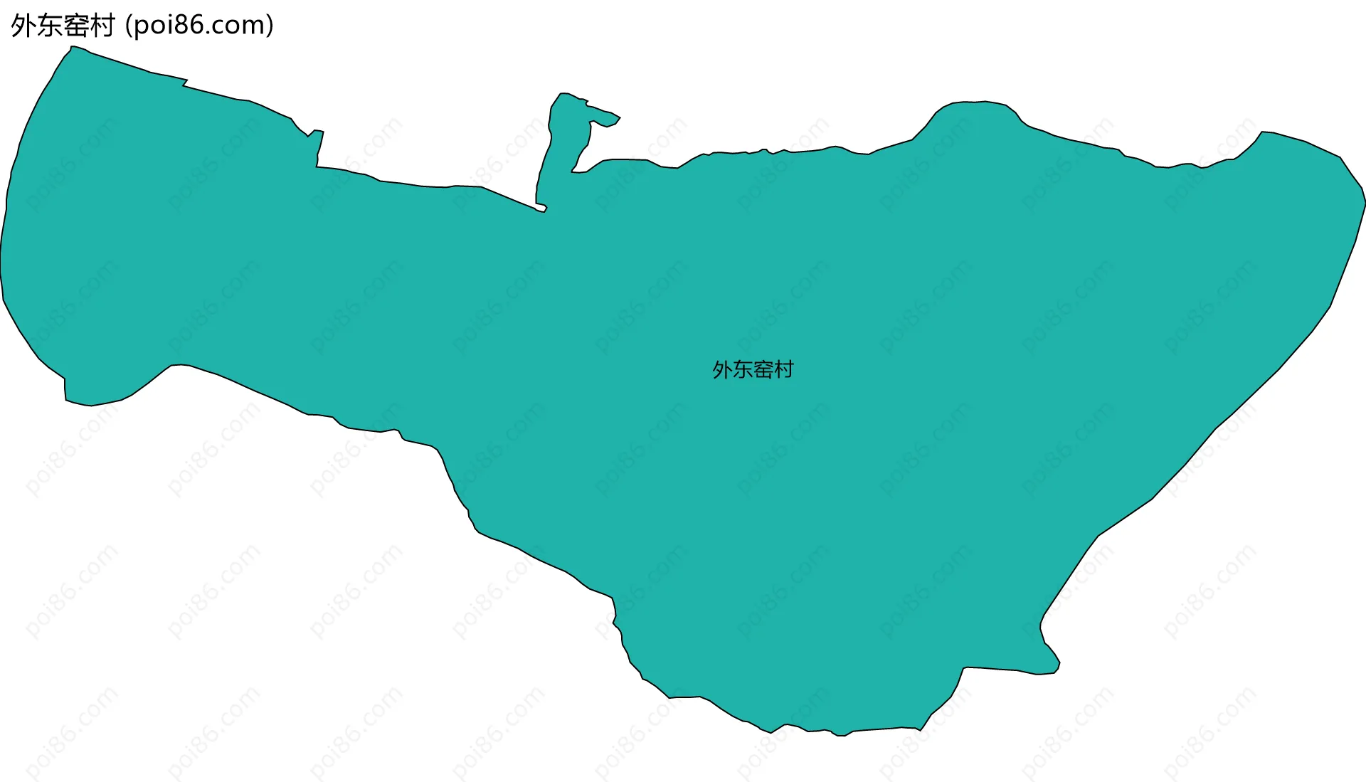 外东窑村边界地图