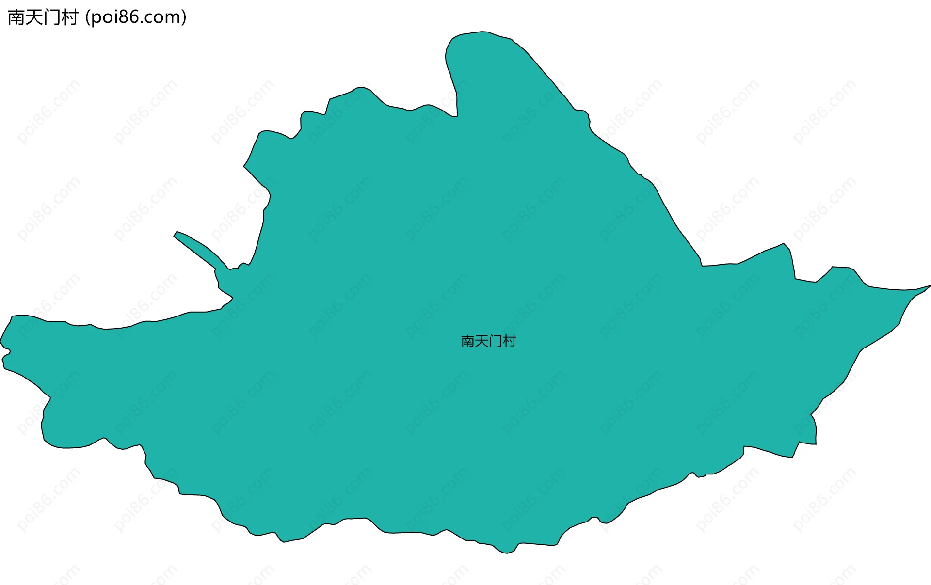 南天门村边界地图