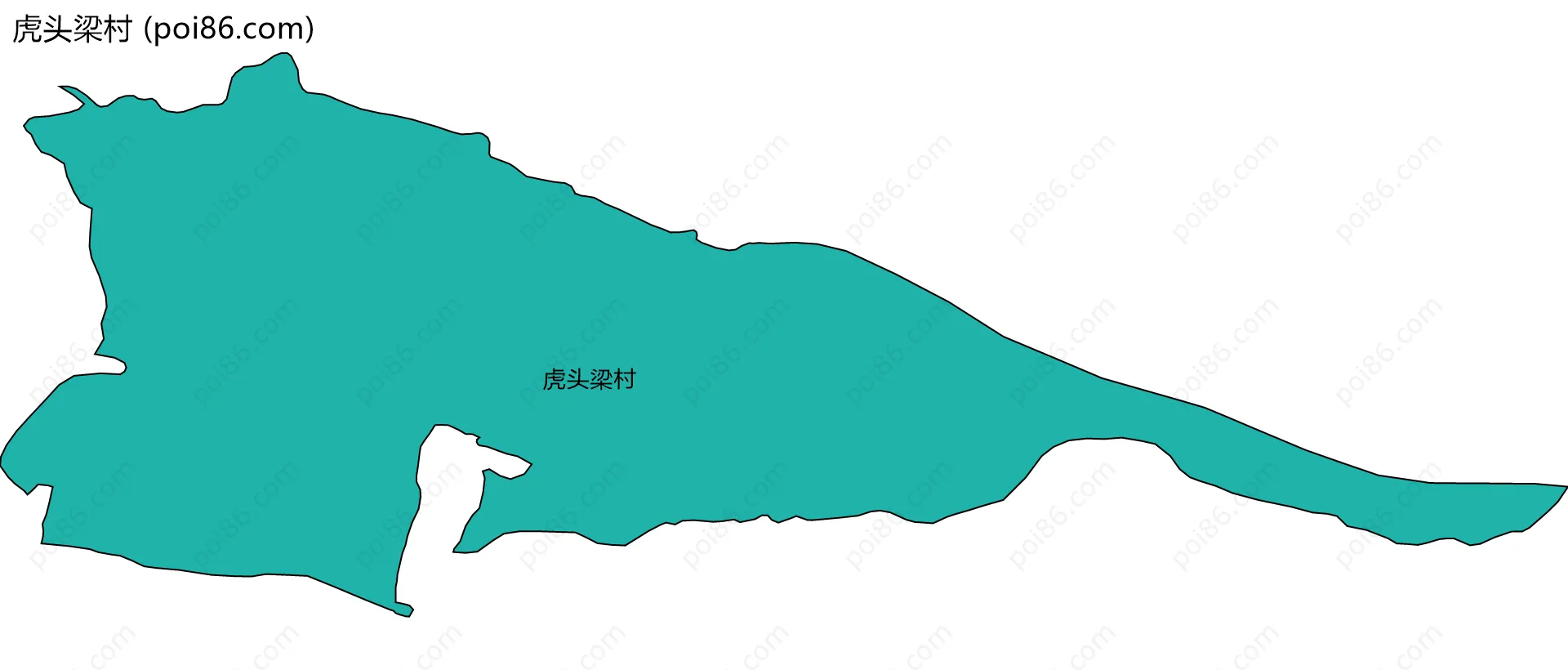 虎头梁村边界地图