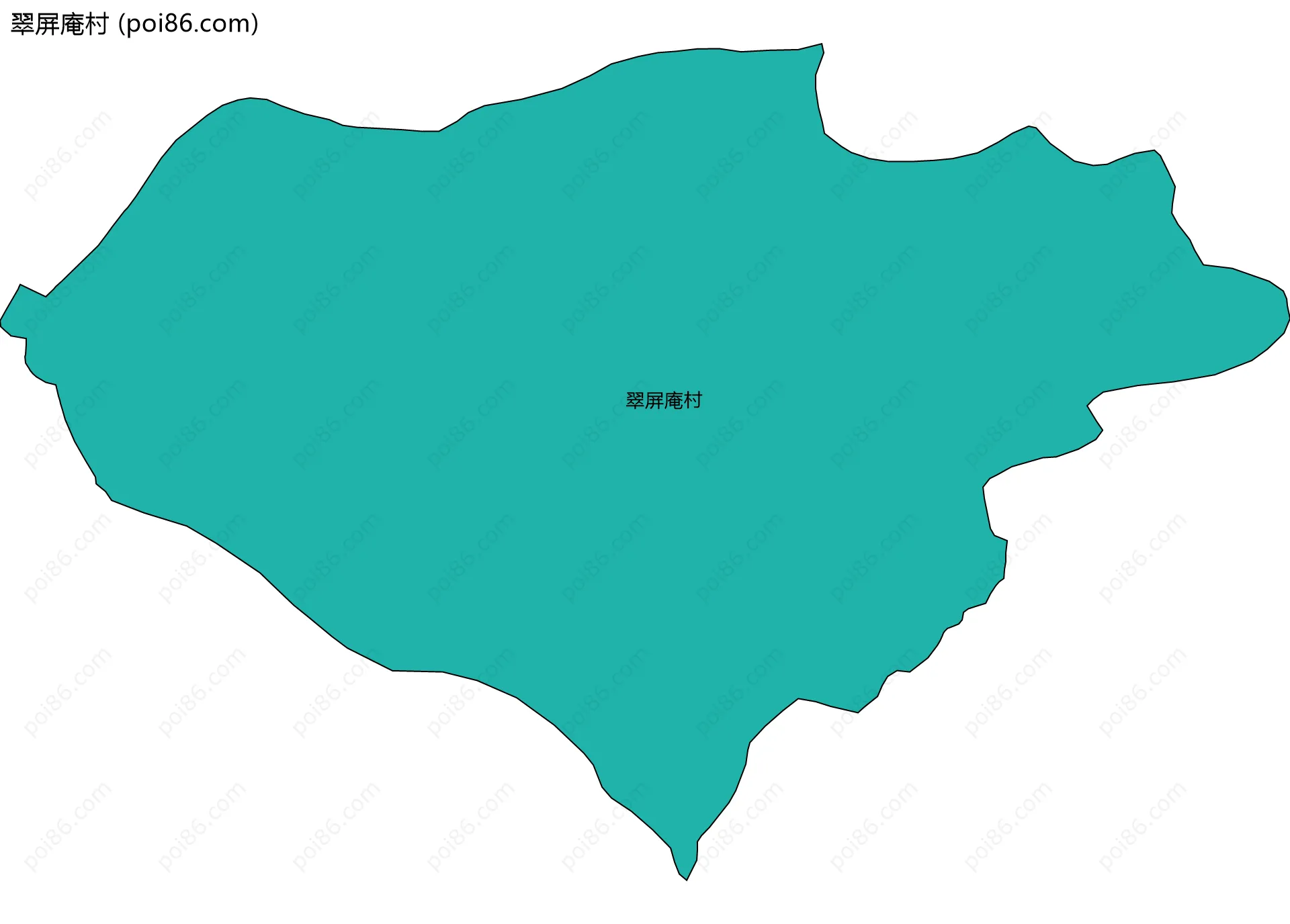 翠屏庵村边界地图