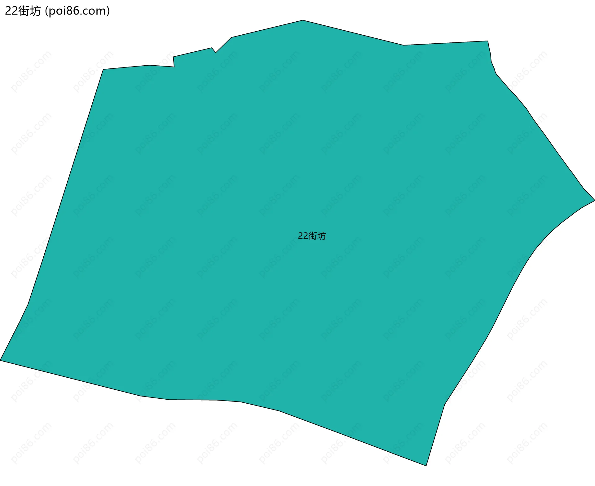 22街坊边界地图