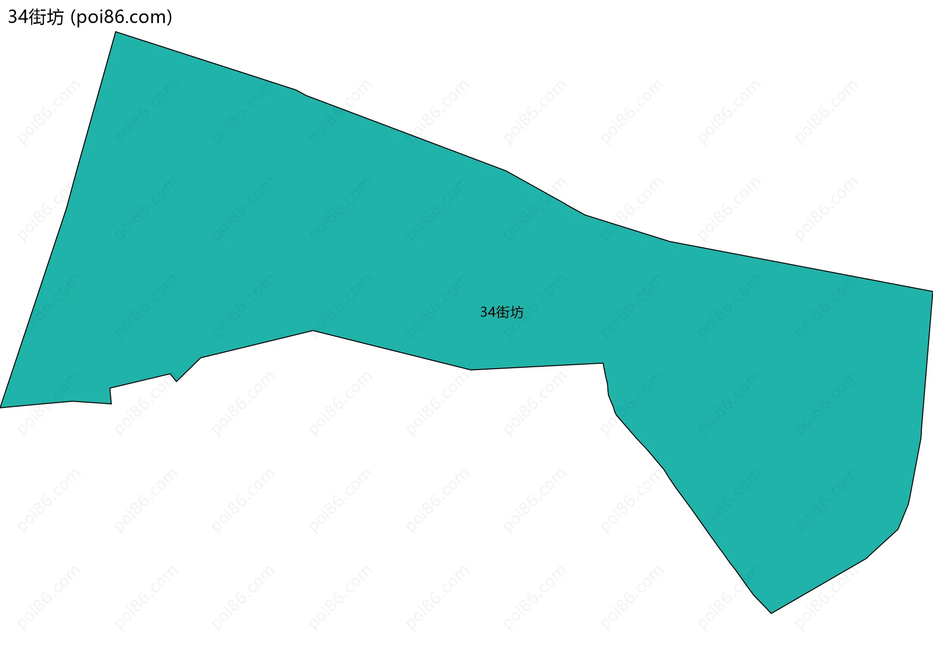 34街坊边界地图
