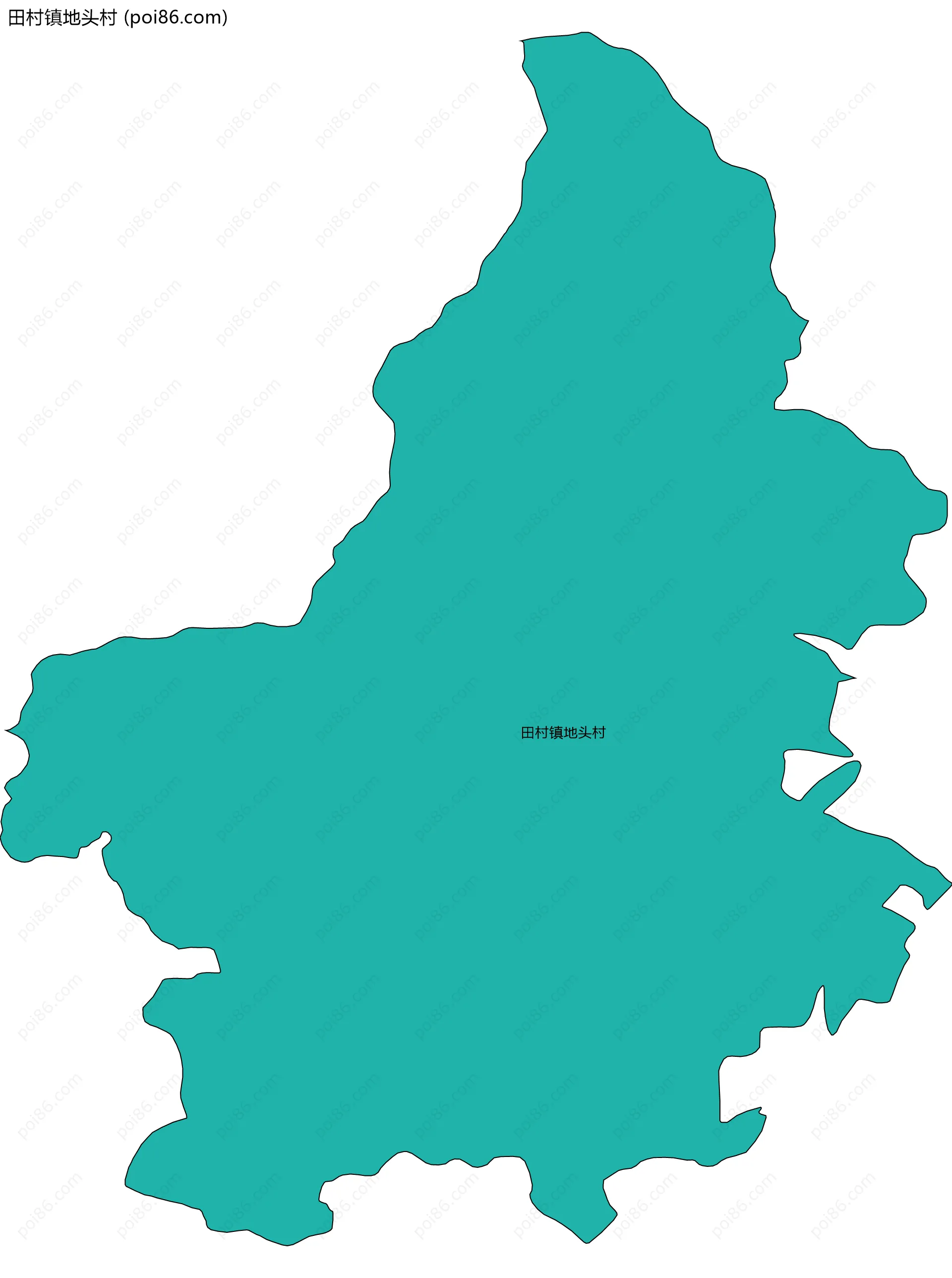 田村镇地头村边界地图