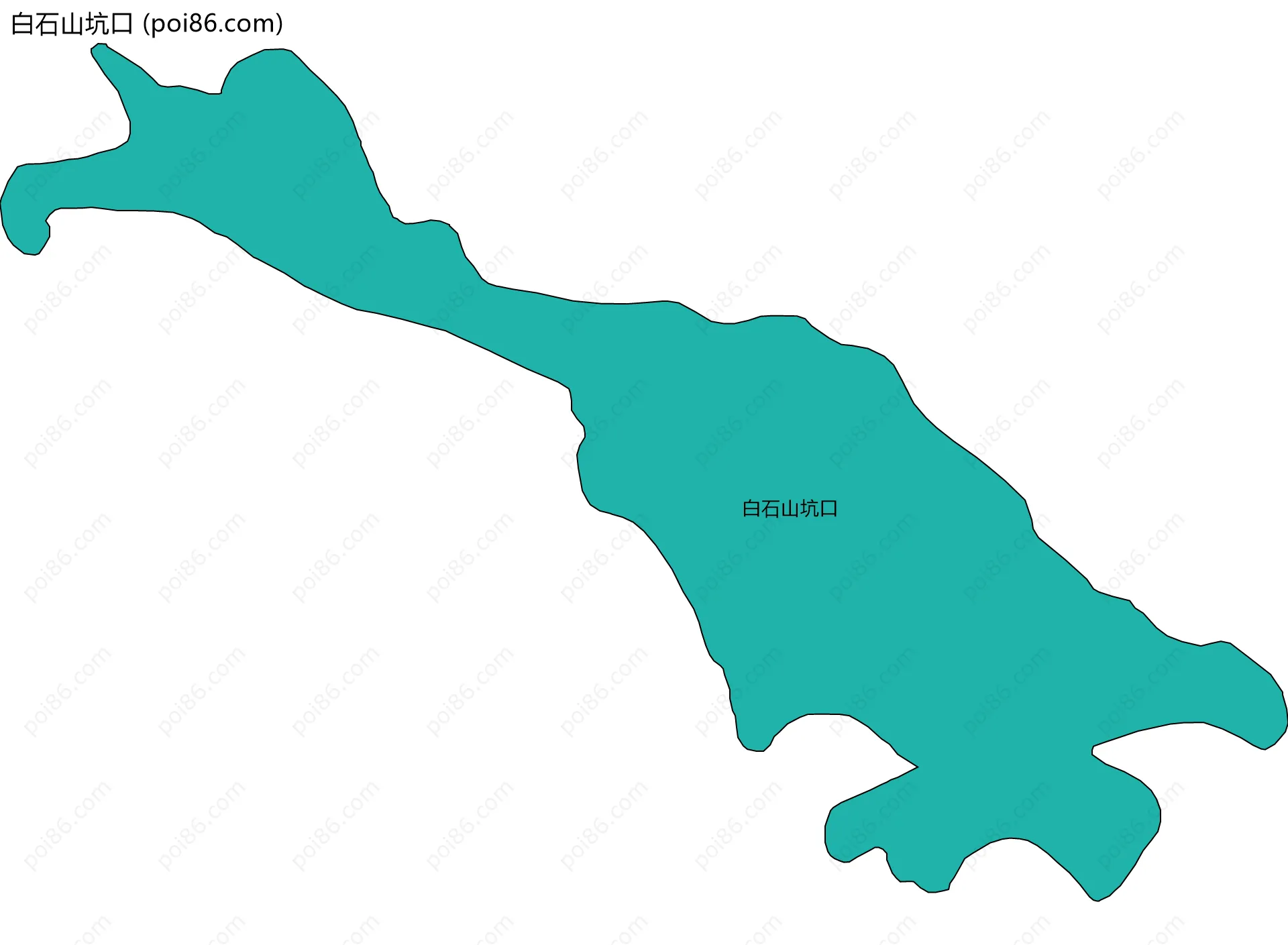 白石山坑口边界地图