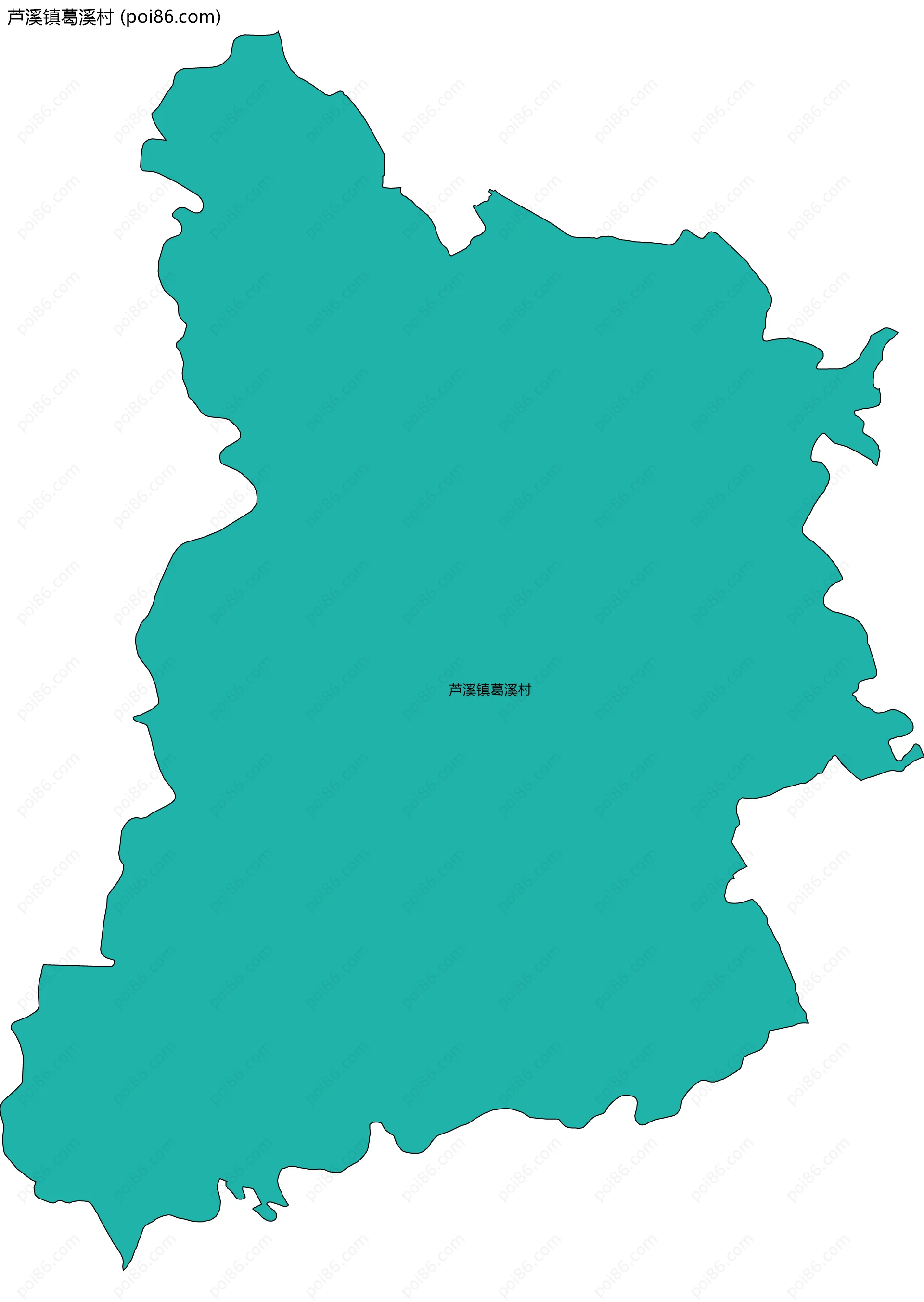 芦溪镇葛溪村边界地图