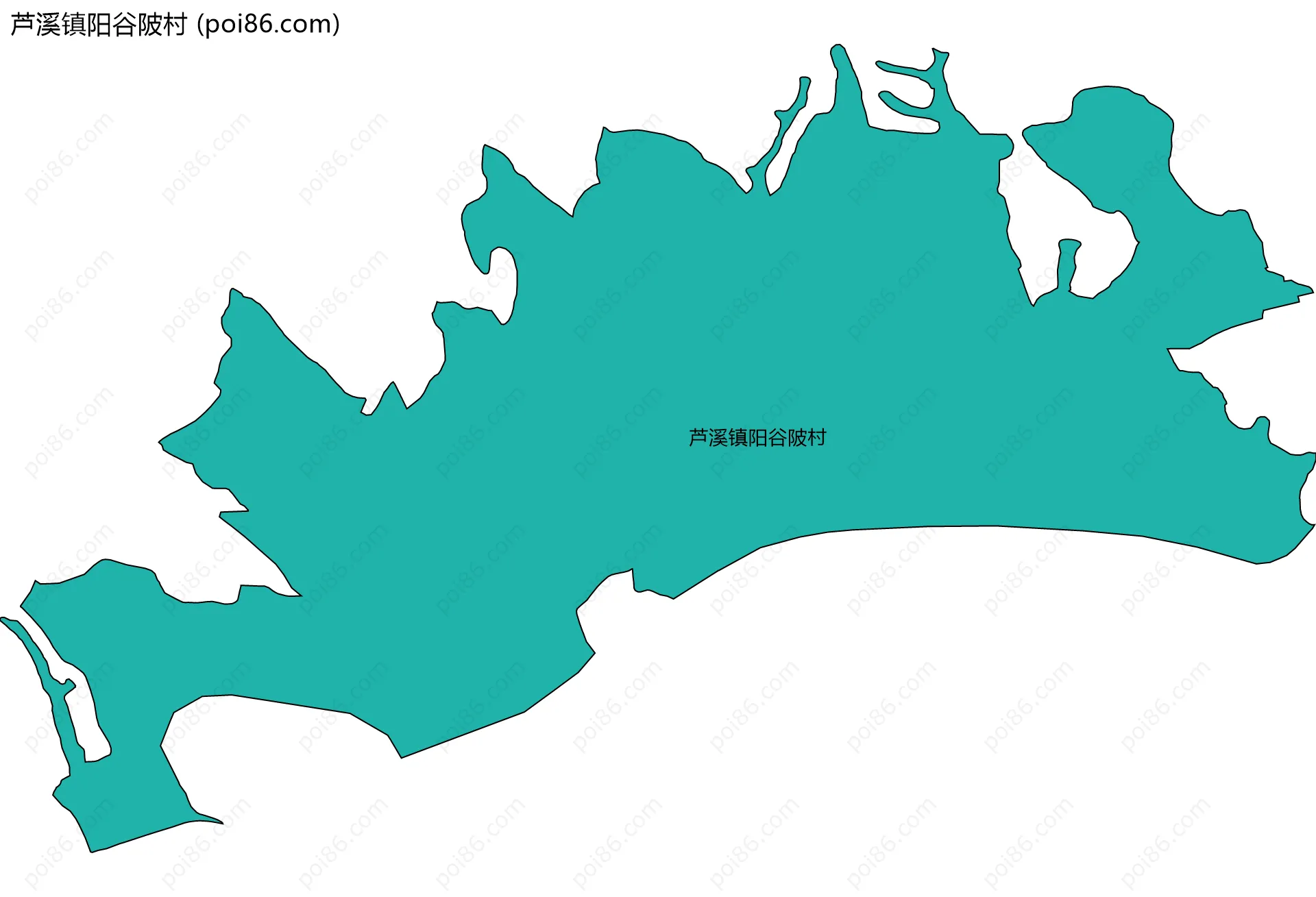 芦溪镇阳谷陂村边界地图