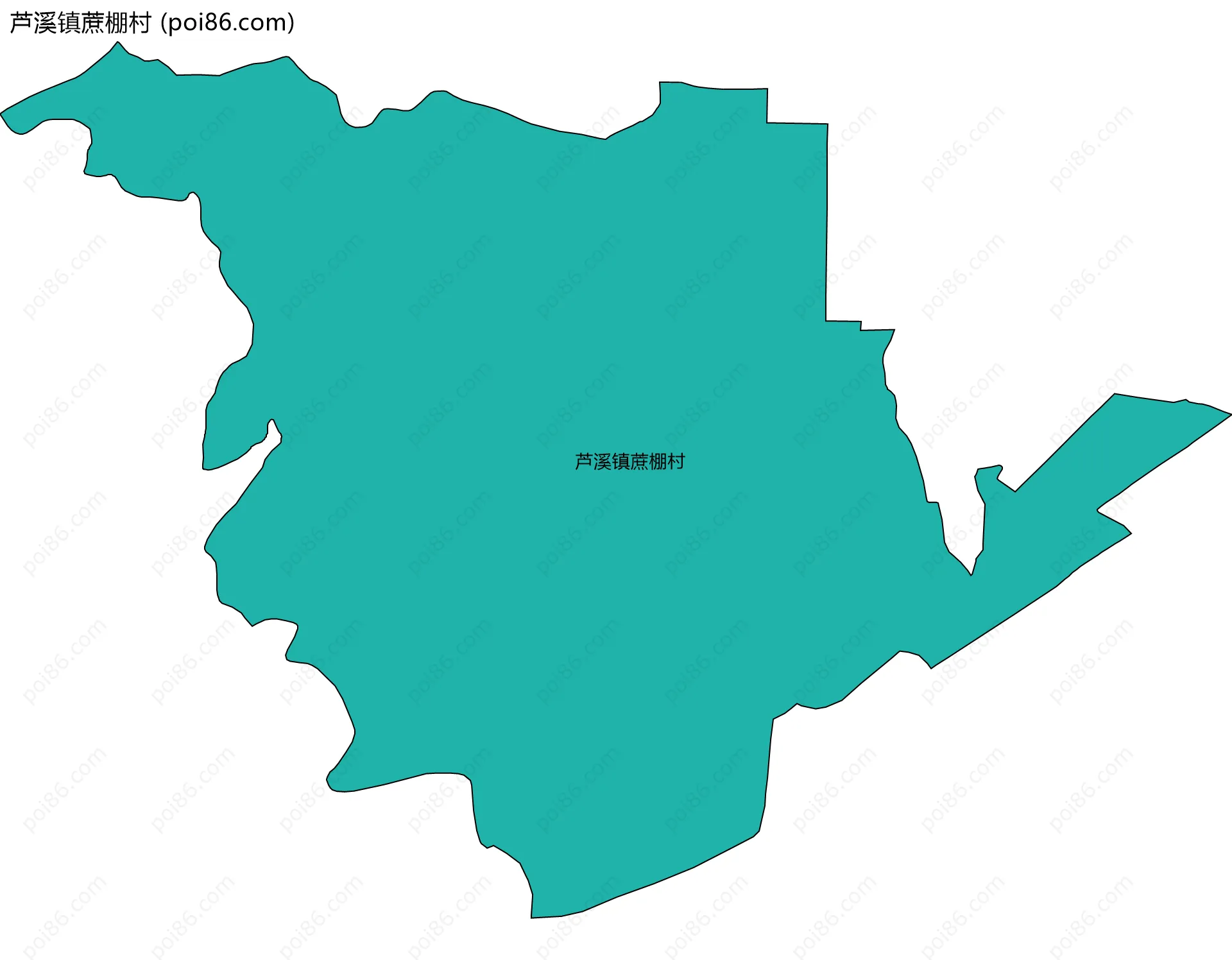 芦溪镇蔗棚村边界地图